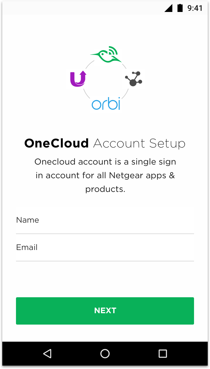 OneCloud Account Setup