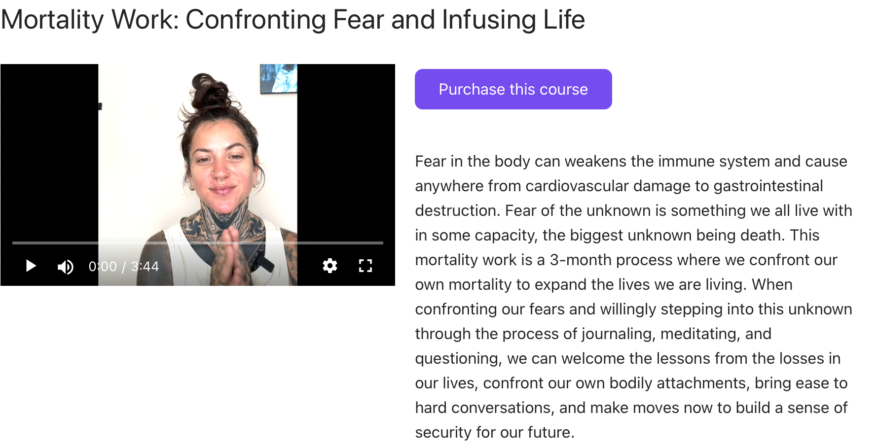 Mortality  Course