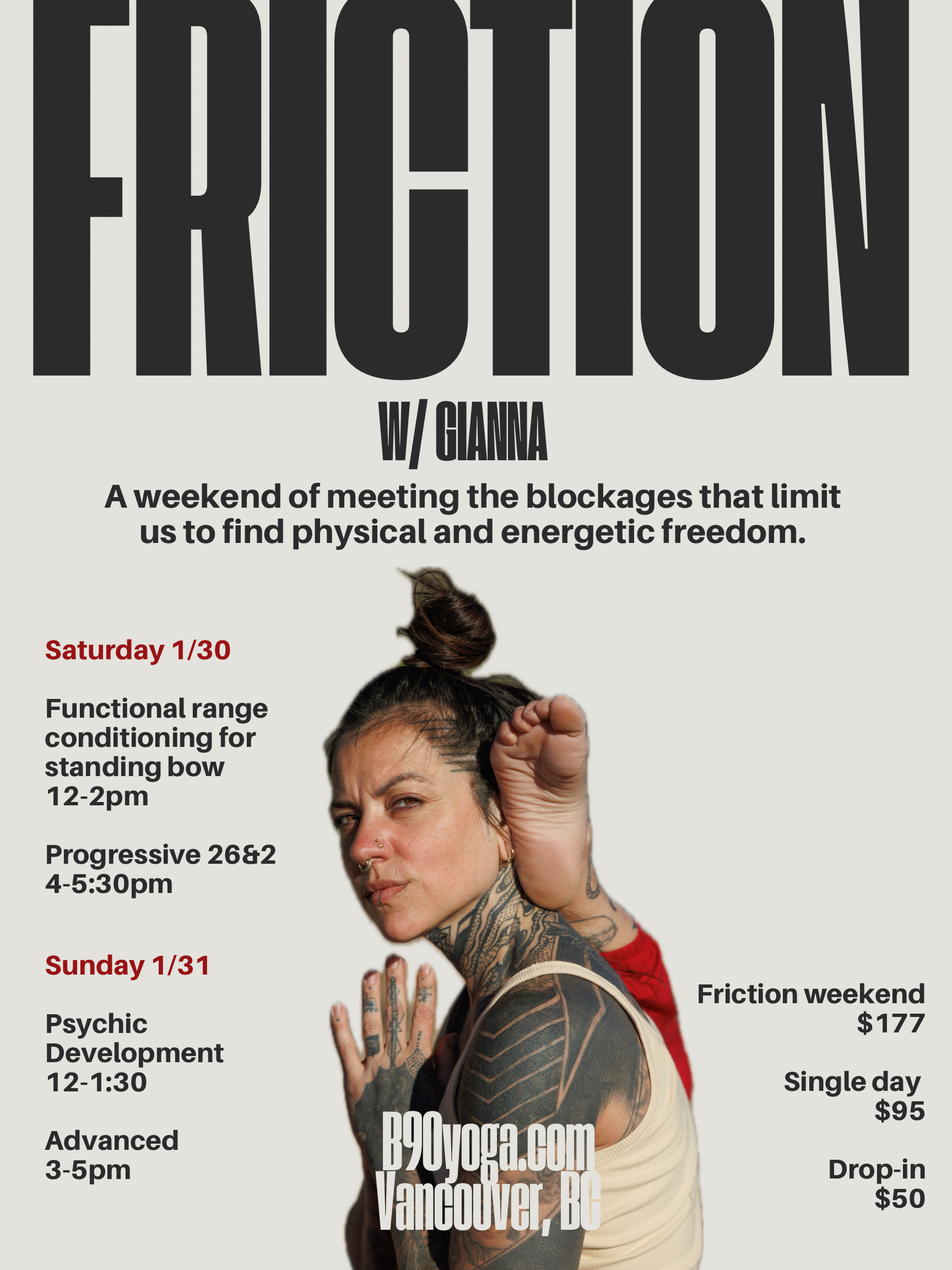 FRICTION: Workshops in Vancouver, BC