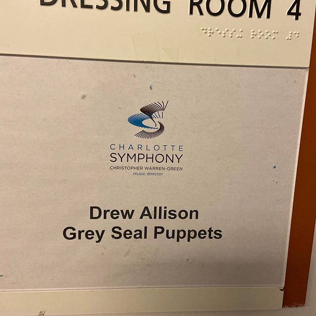 So honored to be a part of this production!  Come see The Magic of Christmas with the Charlotte Symphony Orchestra, Carolina Voices, Charlotte Children&rsquo;s Choir and . . . Grey Seal Puppets!  It&rsquo;s an amazing show in the beautiful Knight The