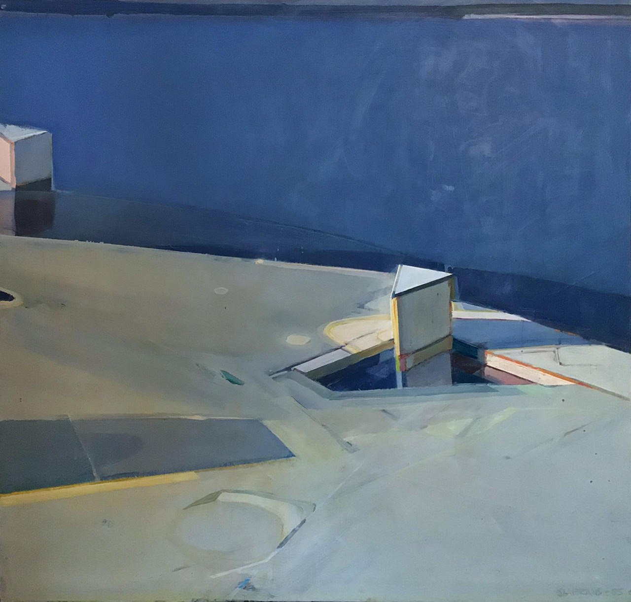 Raimonds Staprans - 1985 oil on canvas 44" x 46"