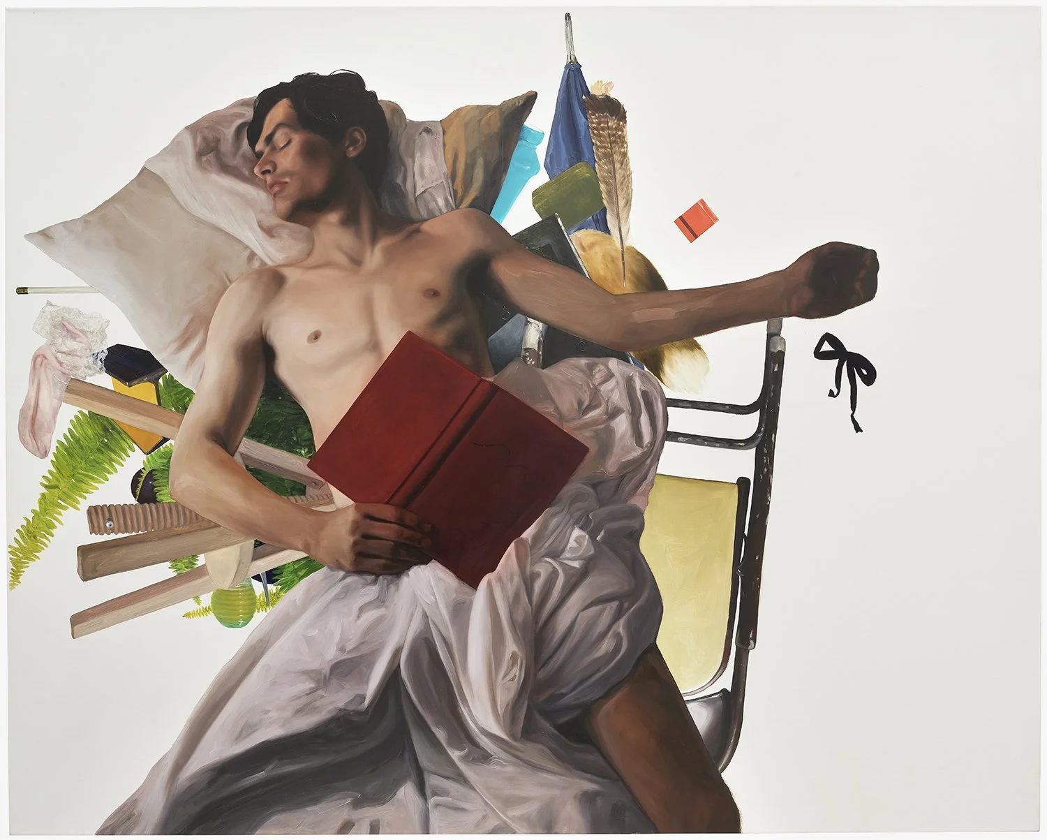 Jenna Gribbon - Sentiment/Sediment - oil on linen 48"x60"