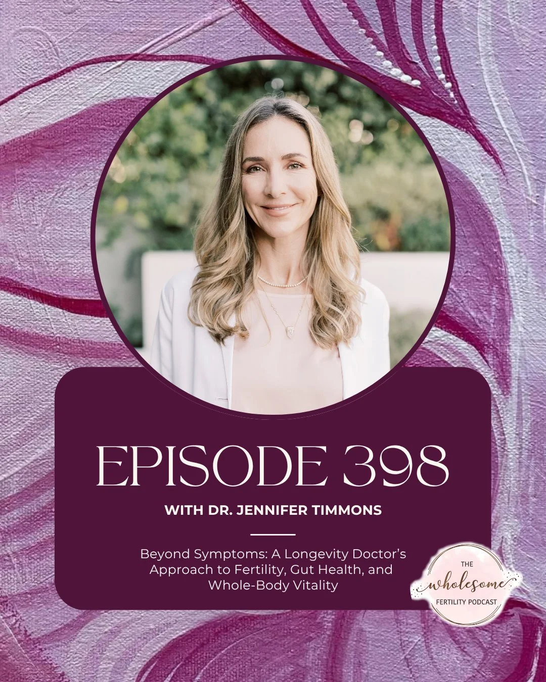 Fertility is not a separate department of your body. It&rsquo;s a reflection of the whole.

In this week&rsquo;s episode, I&rsquo;m joined by Dr. Jennifer Timmons, MD, a board-certified family physician and longevity doctor who left traditional prima