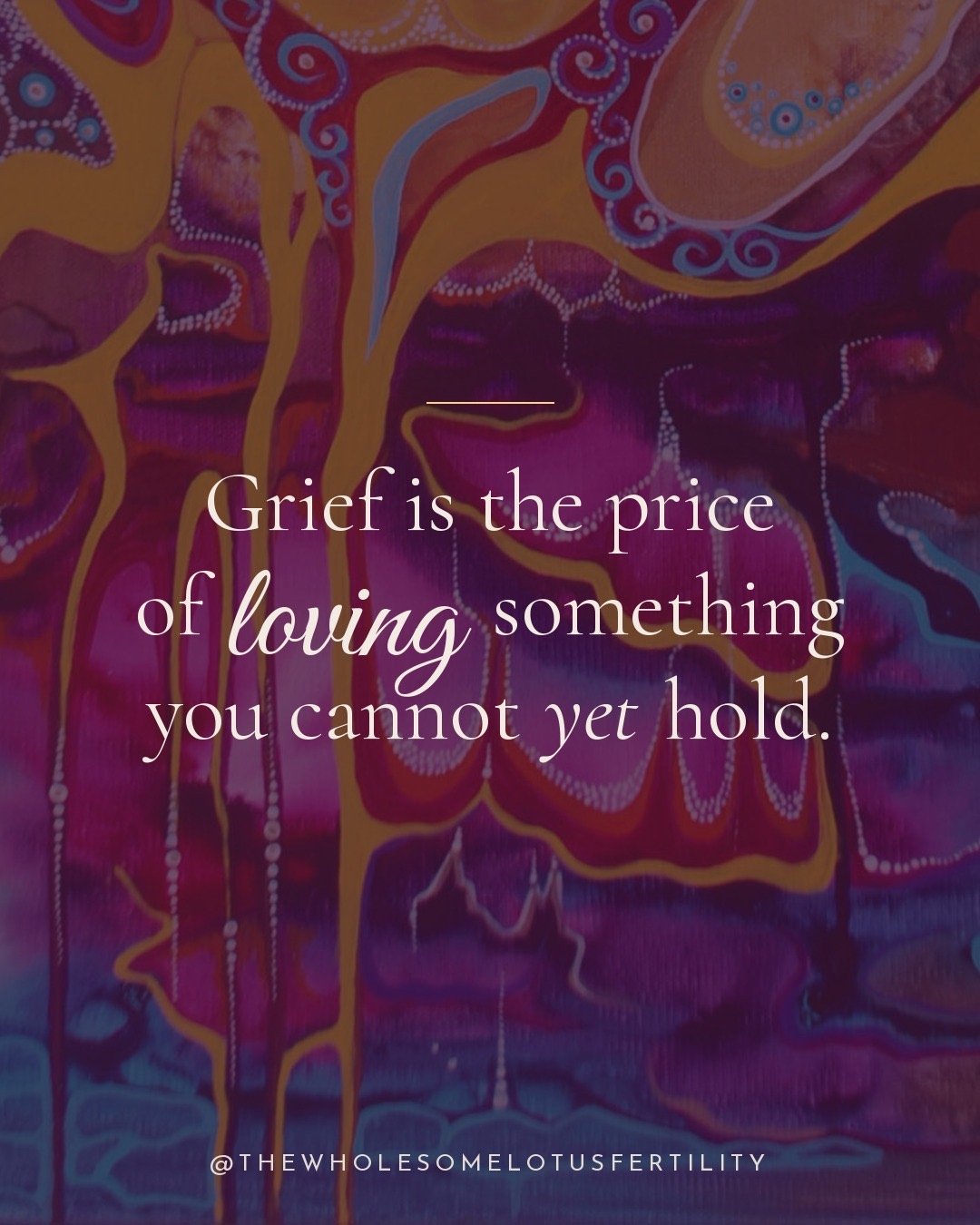 One of the most painful parts of the fertility journey is that the grief is often invisible to everyone else.

People tend to associate grief with something that was already held, already touched, already experienced. But there is also grief in longi