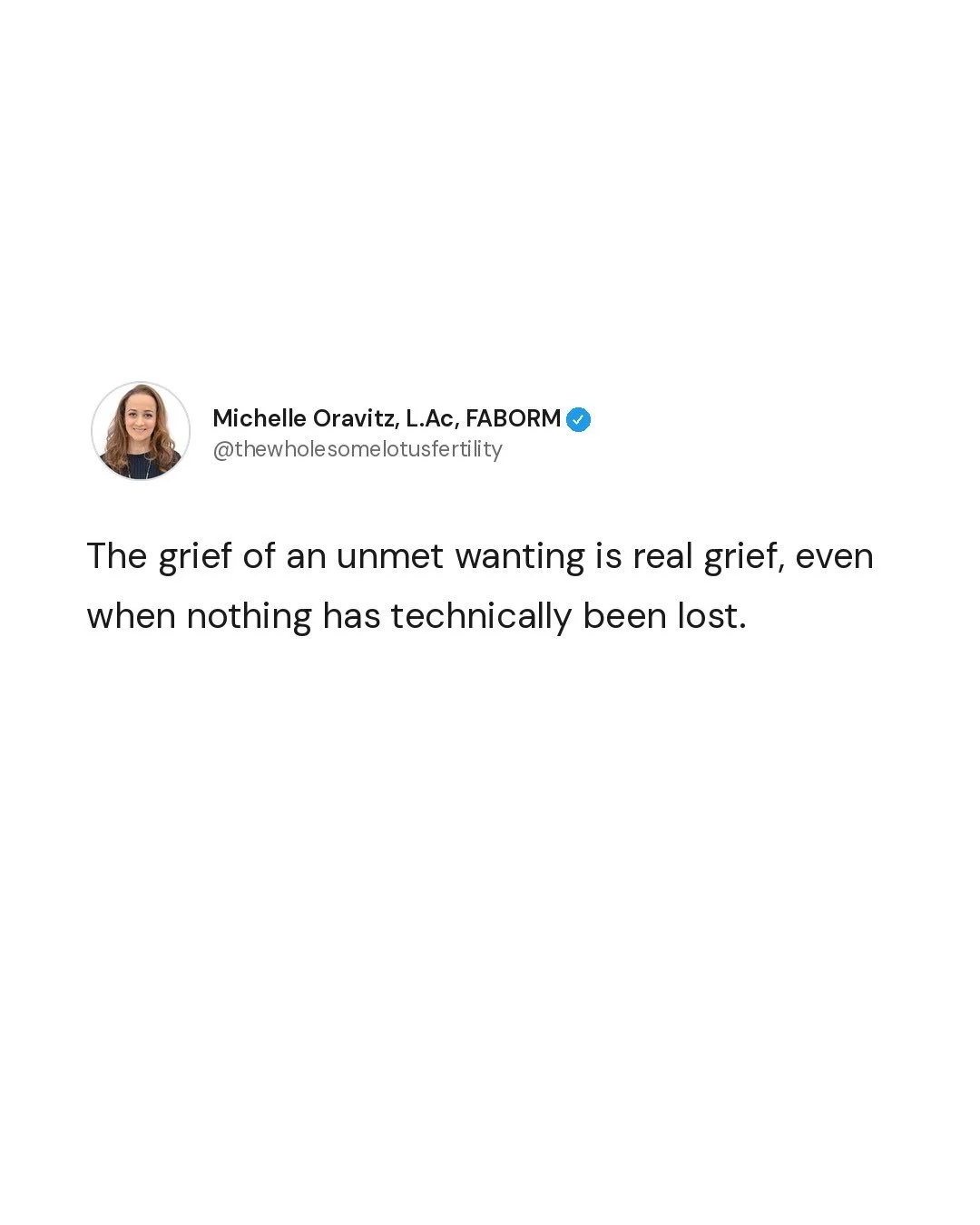 The grief of an unmet wanting is real grief.

Even when there is no clear moment where something was lost.
Even when everyone around you thinks you should be &ldquo;fine.&rdquo;

There is a kind of grief that comes from living in the space between wh