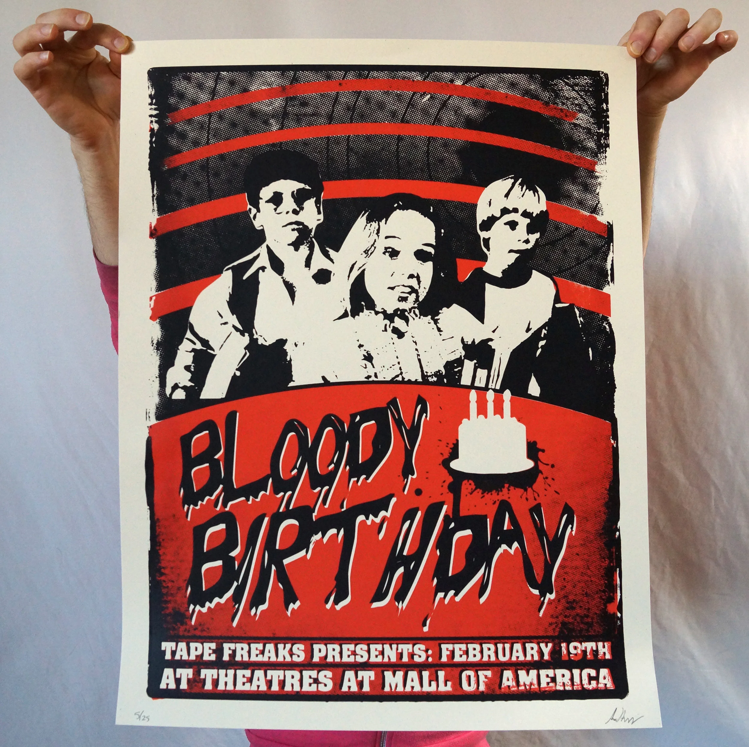 BLOODY BIRTHDAY SCREENPRINT POSTER