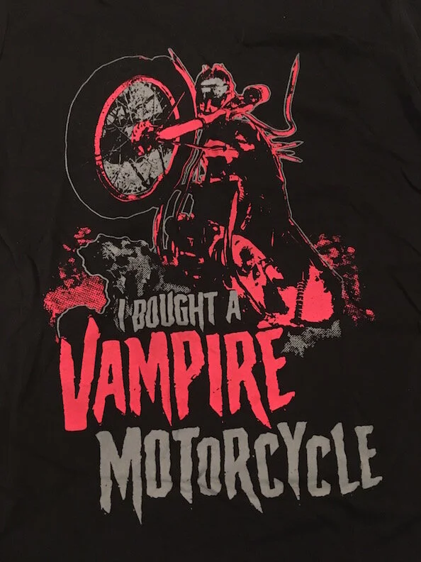 I BOUGHT A VAMPIRE MOTORCYCLE T-SHIRT