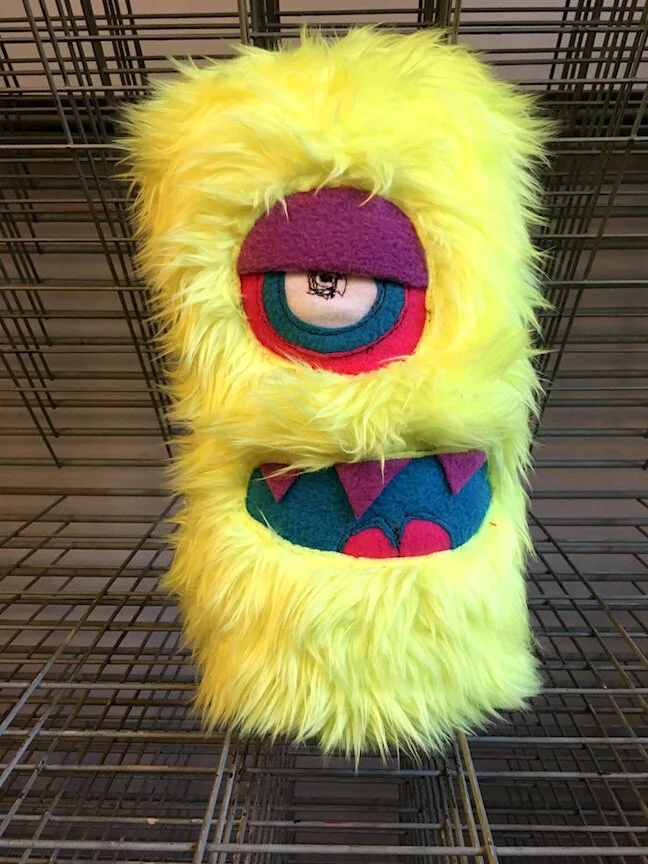NEON YELLOW ONE EYED MONSTER