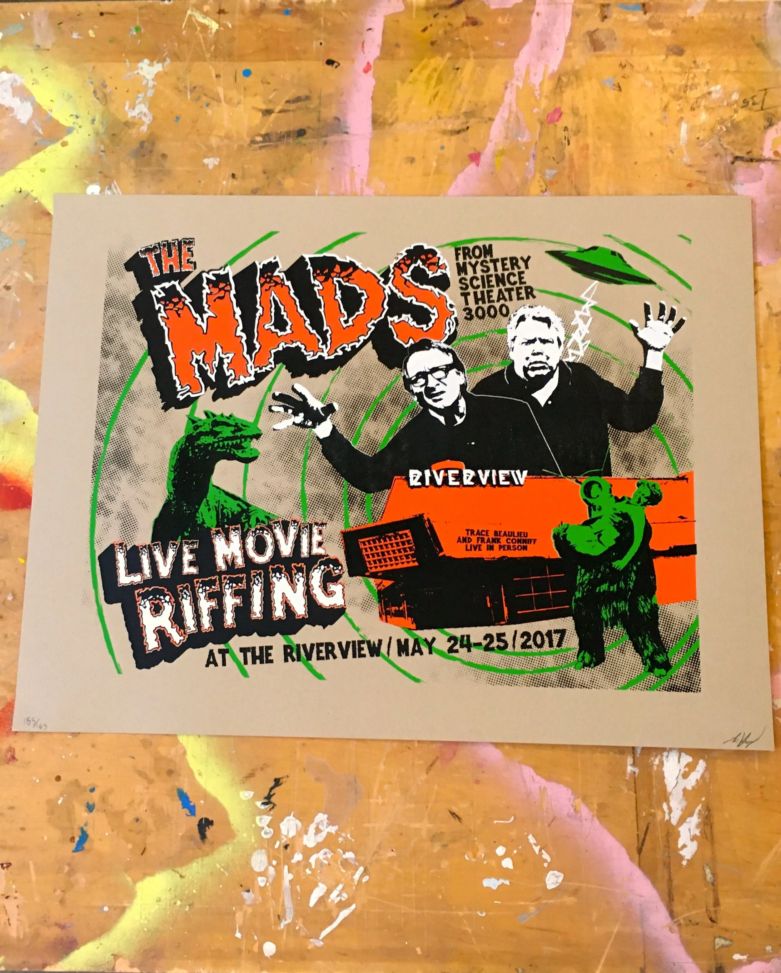 THE MADS OF MYSTERY SCIENCE THEATER LIVE MOVIE RIFFING AT THE RIVERVIEW THEATER