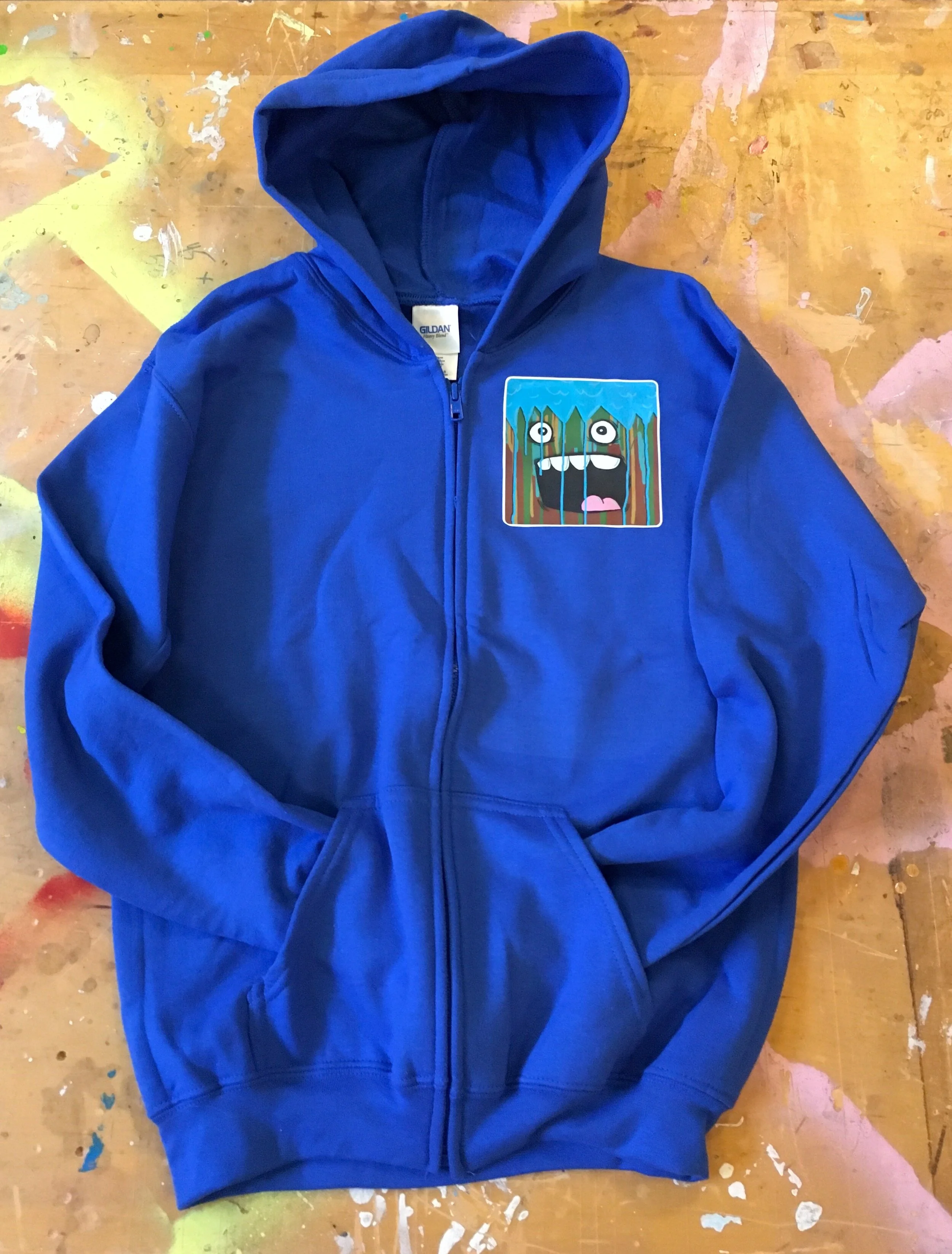 DRIP MONSTER HEATPRESS YOUTH LARGE HOODIE