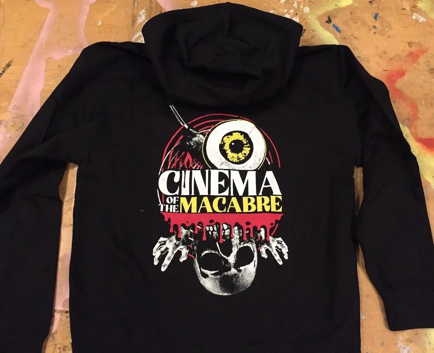 CINEMA OF THE MACABRE ZIP UP HOODED SWEATSHIRT