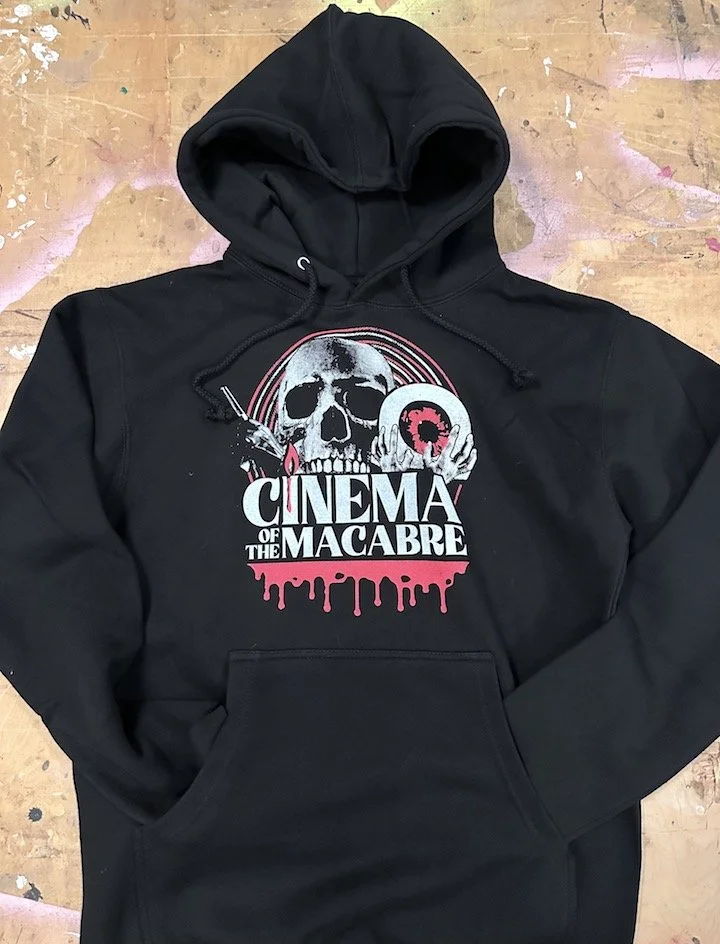 CINEMA OF THE MACABRE PULL OVER HOODED SWEATSHIRT