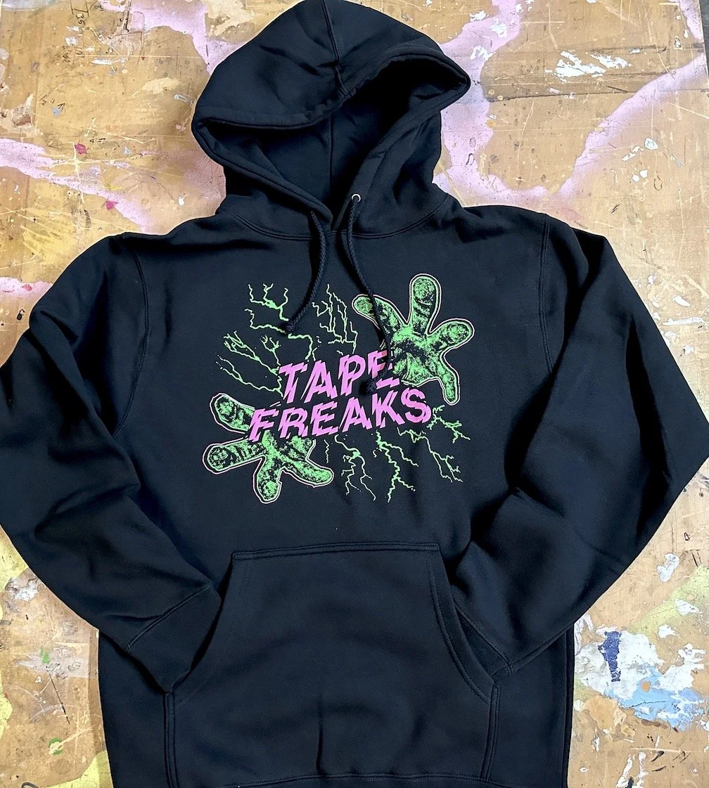 TAPE FREAKS PULL OVER HOODED SWEATSHIRT