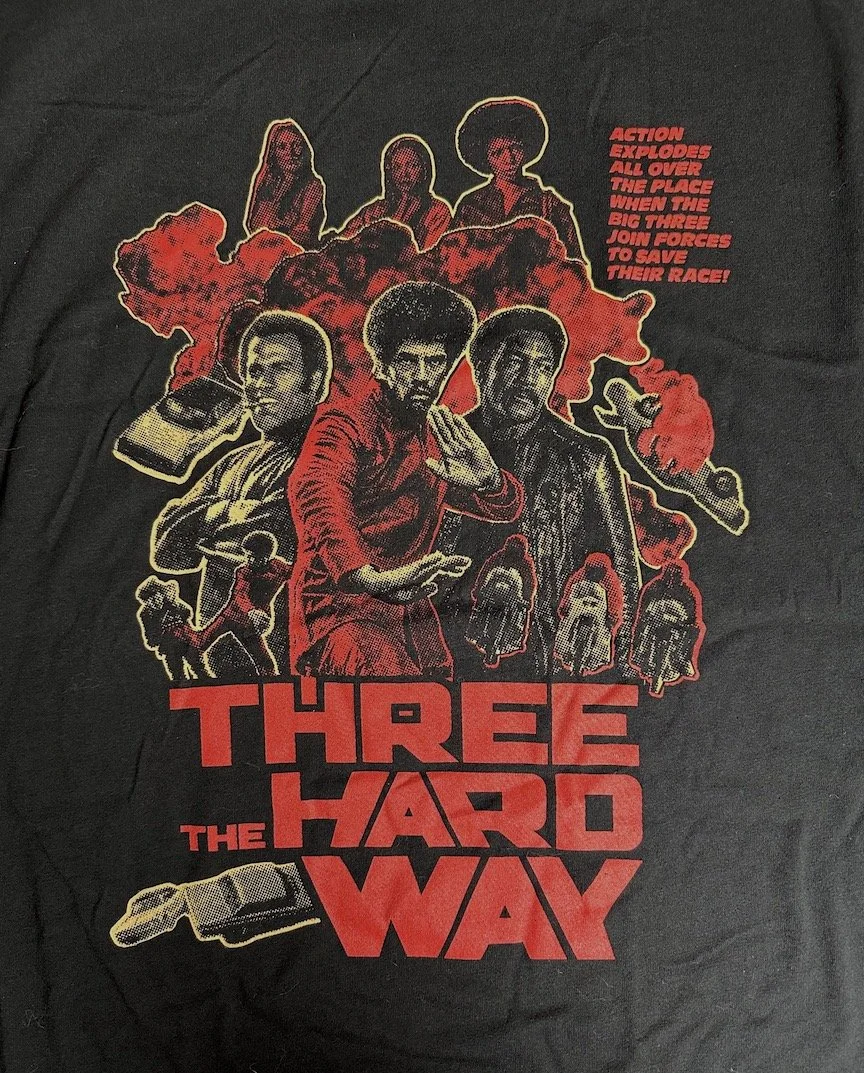 THREE THE HARD WAY (1974) T SHIRT