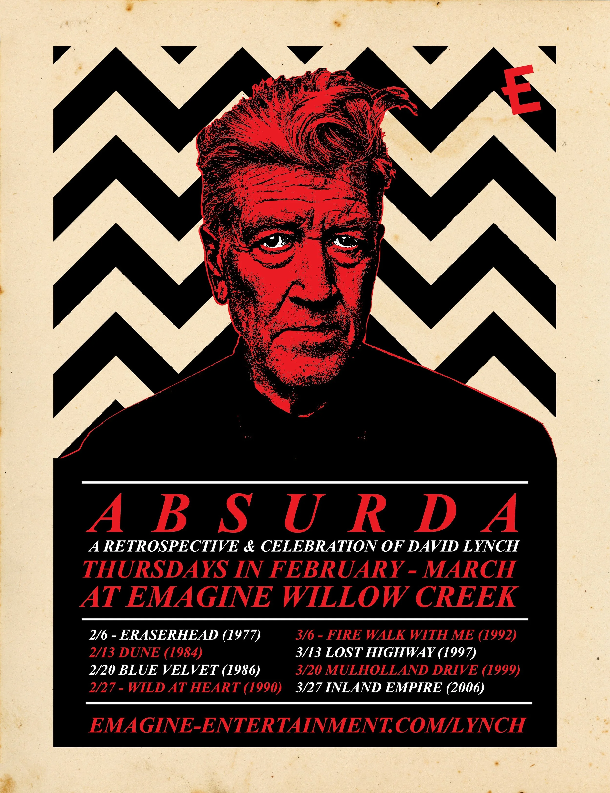 **PRE-ORDER** A B S U R D A: A LYNCH SERIES - Screenprinted poster