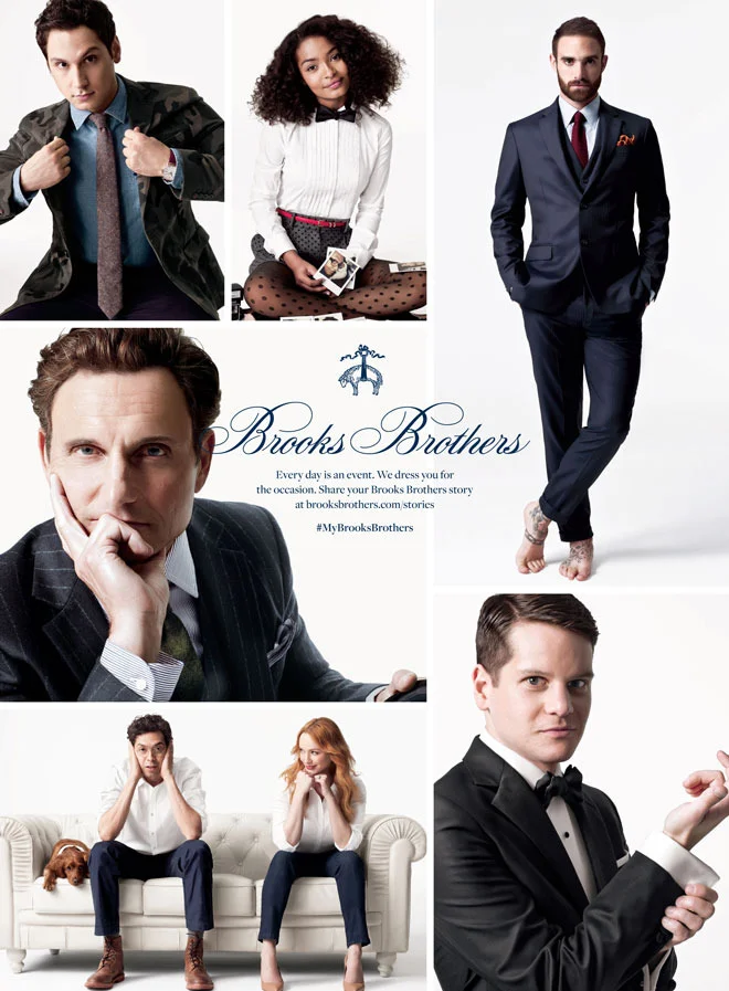 Partnered with Vanity Fair Studios, PR and creative teams to develop campaign content including in-store, ecommerce and out-of-home advertising. Leveraged Brooks Brothers influencers to create a  social-first campaign  and engage consumers to share 
