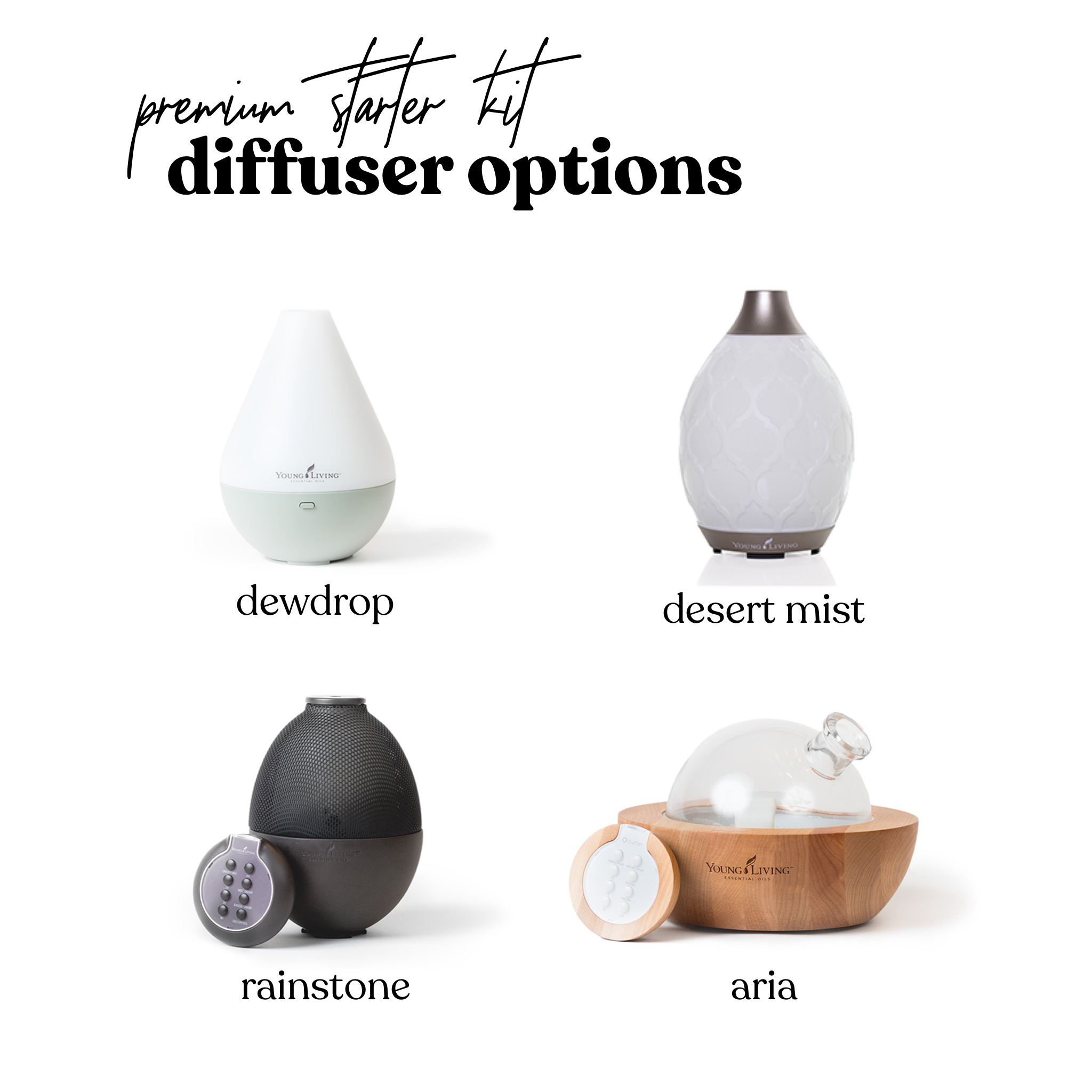 young living diffuser options in starter kit