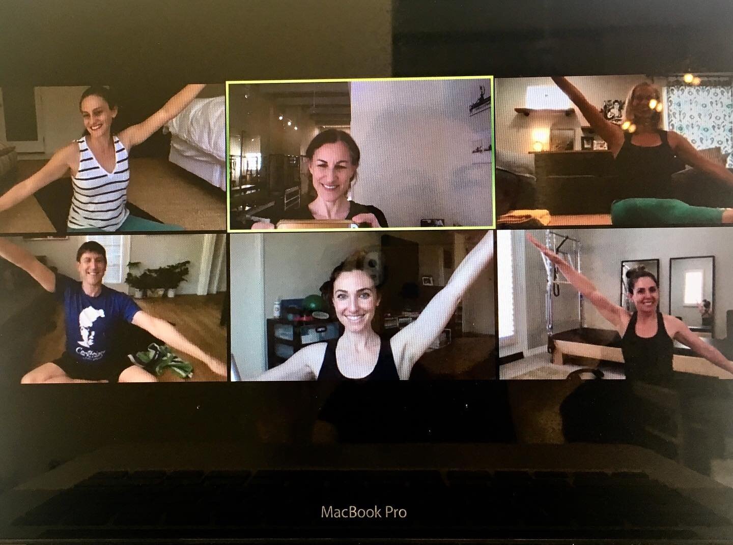 Bam! Verbal Cueing Workshop finished, time for a silly photo!  #pilatesworkshops #onlineteaching #classicalpilates #zoepilates