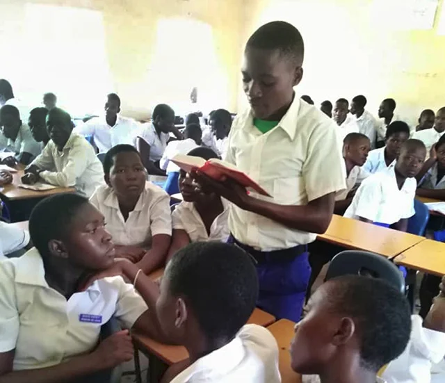 Students using the SAFE donated Bibles. These Bibles are a light to these students’ paths!