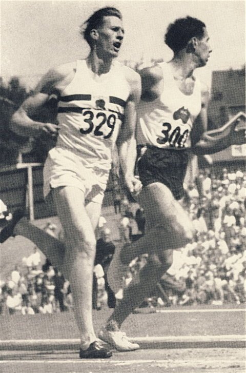 In heroic fashion, Bannister passed Landy running down the final stretch. Landy made the mistake of looking back to his left, while Bannister passed him on the outside.
