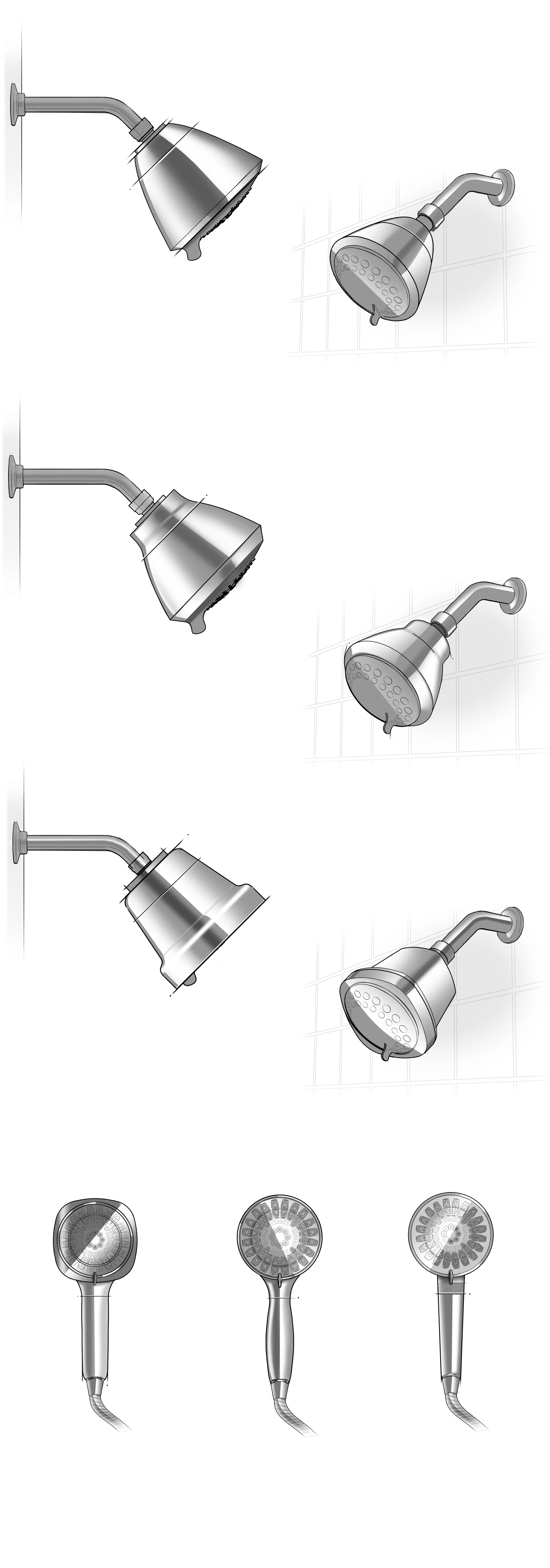 Refined concept sketches rendered in photoshop