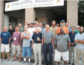 My ginger head is poking up in the back left. Photo courtesy of The Star Gospel Mission.