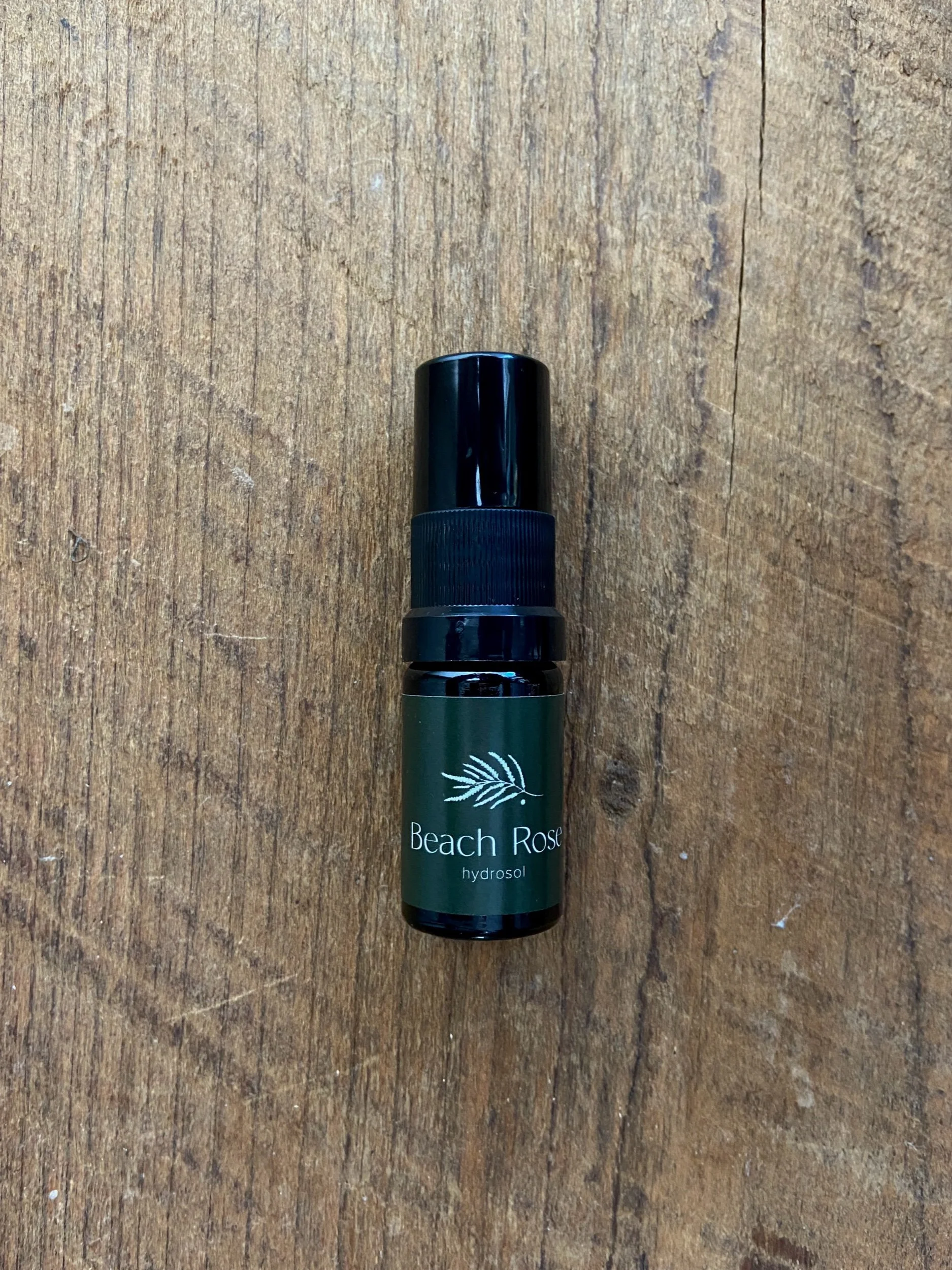 artisan beach rosewater hydrosol in glass bottle