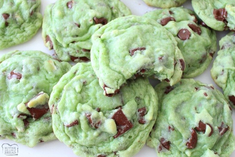 Recipe: Mint Chocolate Pudding Cookies