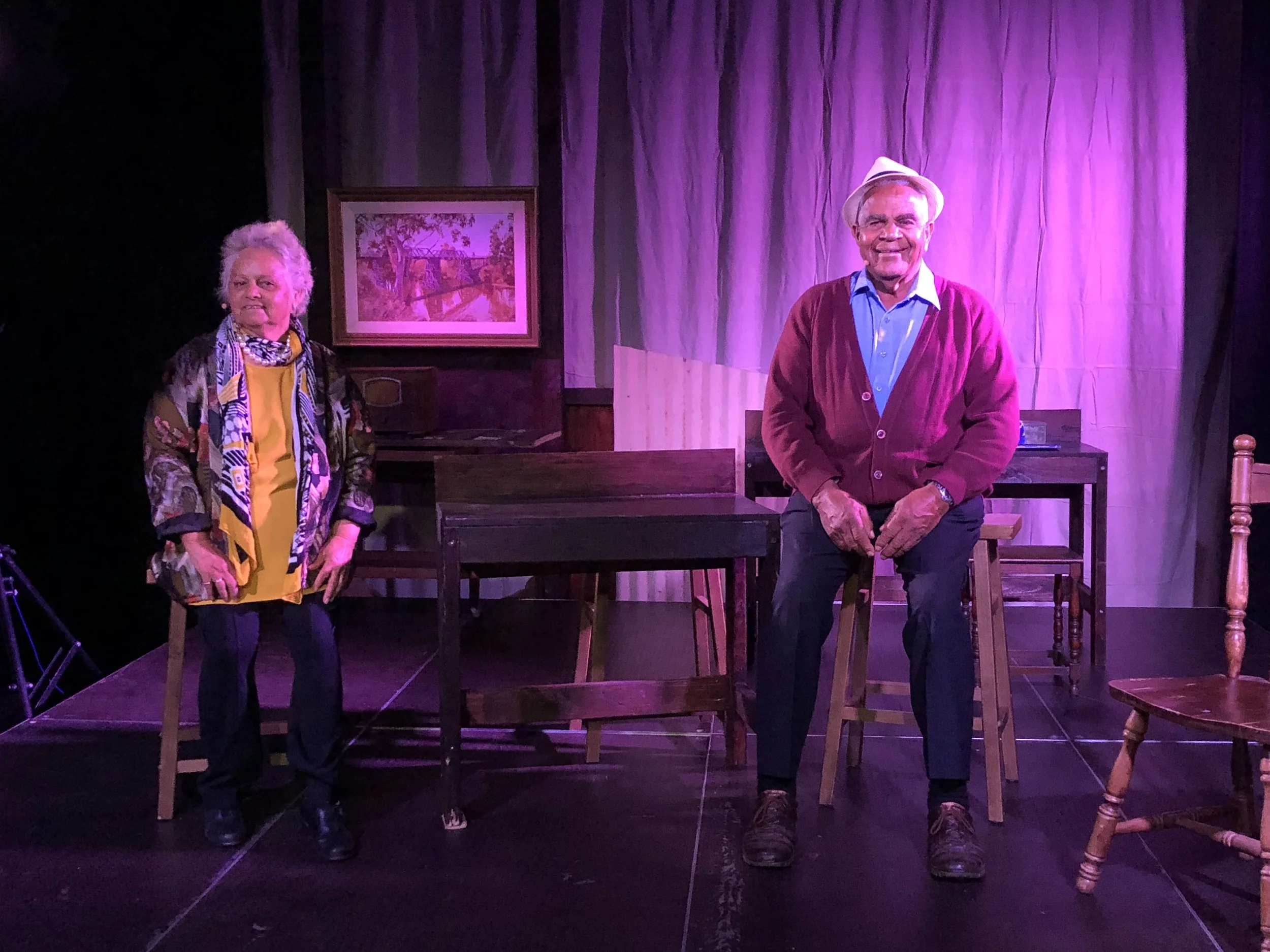 Ruth and Dick Carney on stage CREDIT Portia Lindsay.jpg