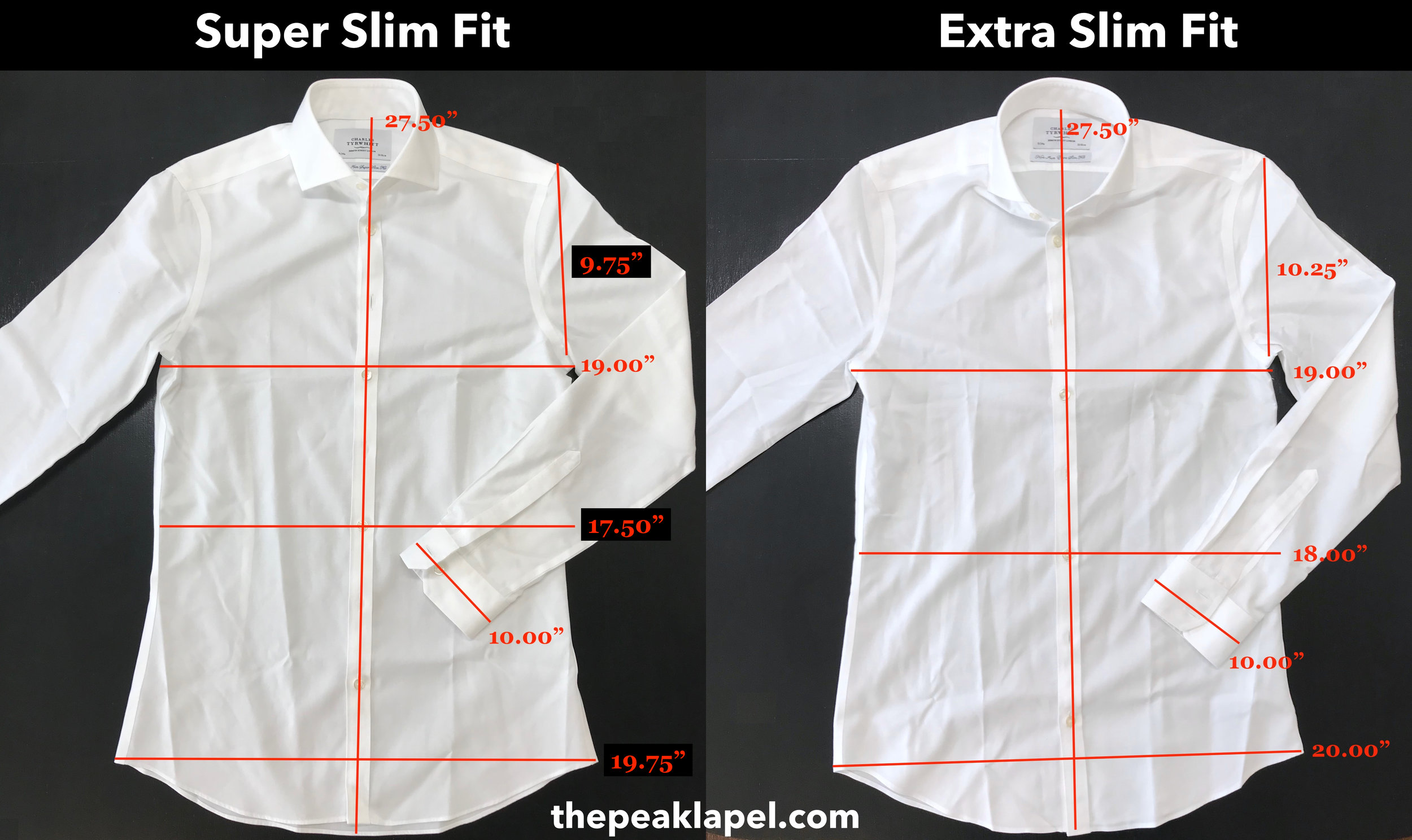 extra slim fit shirts