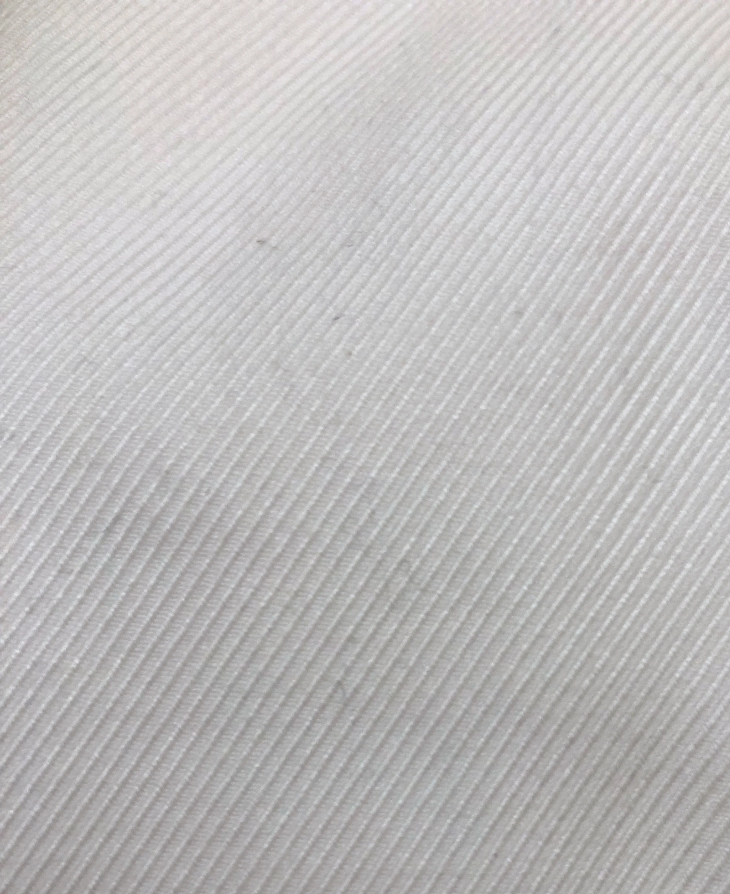 A close-up of that luxurious white twill