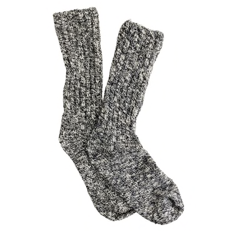 Great example of textured, marled socks