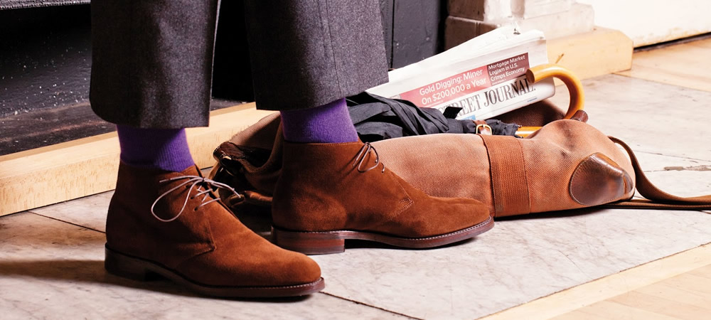 See? Your socks don't need to match your pants or shoes per se.