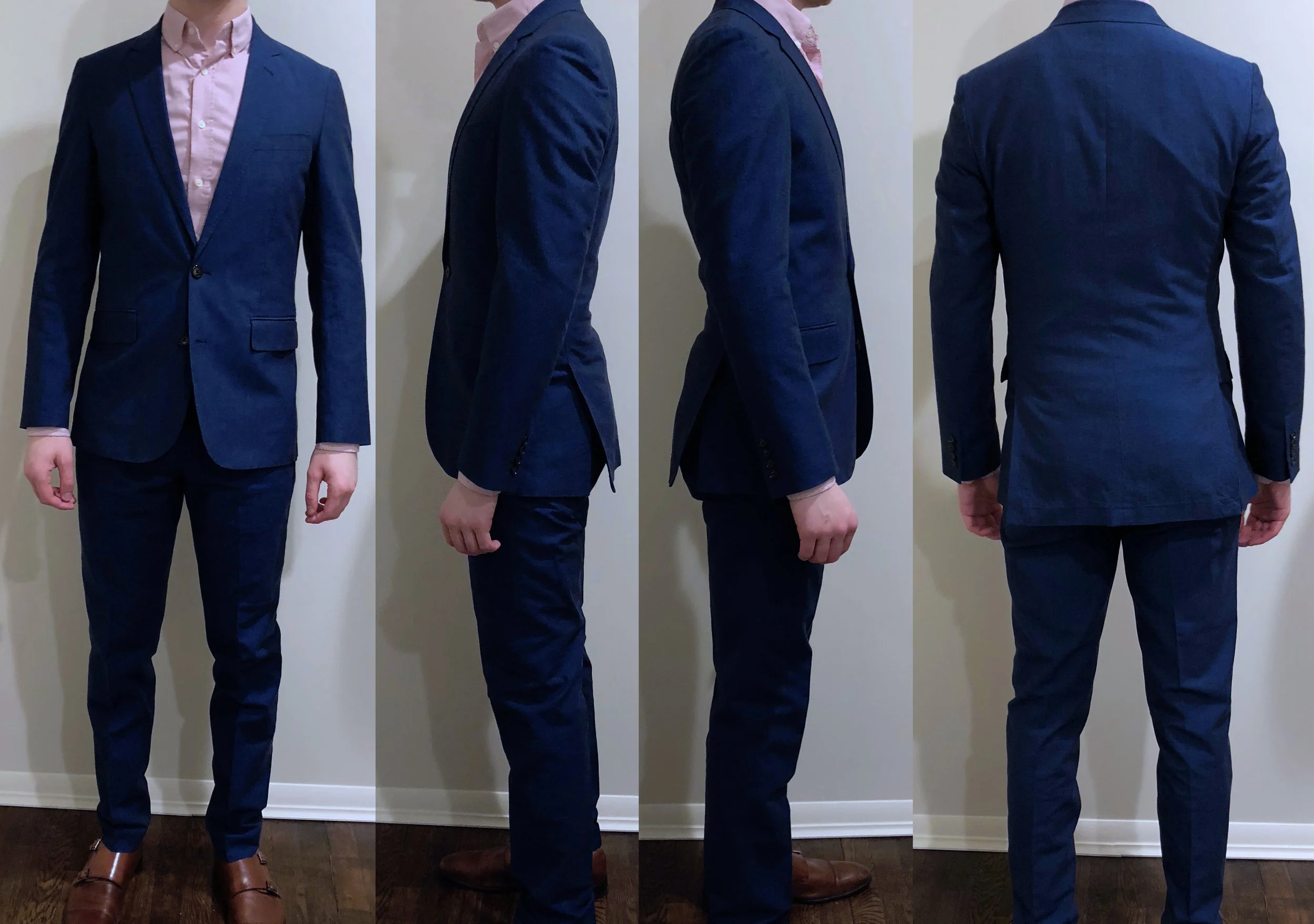 Size 36 jacket (with 30x32 pants) fit