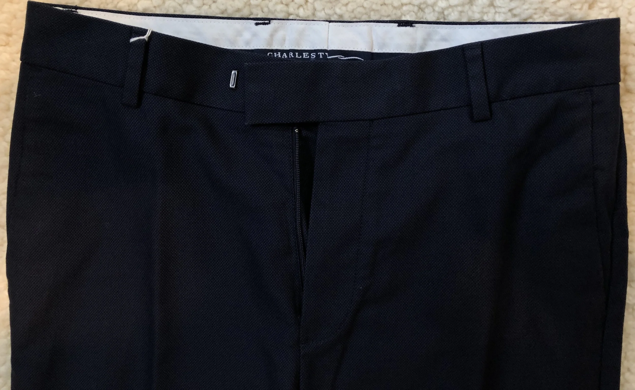 Dress pants waistband