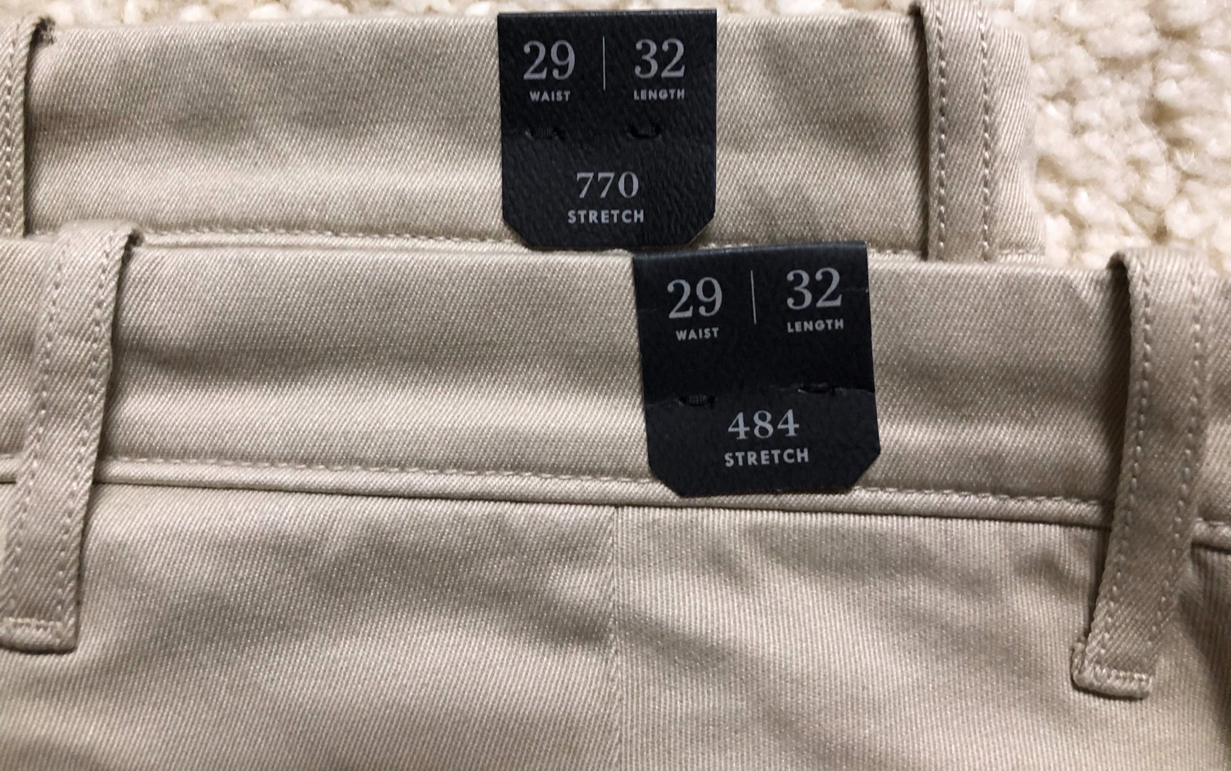 J Crew 770 Straight-fit pant in stretch chino $68 assorted sizes 
