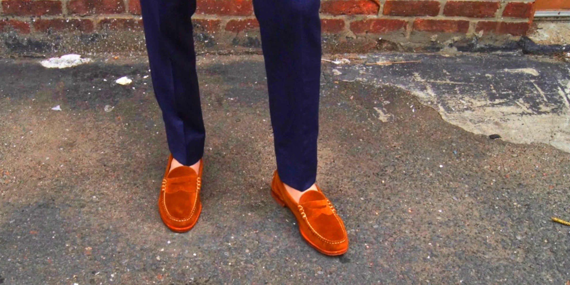 allen edmonds blue suede shoes