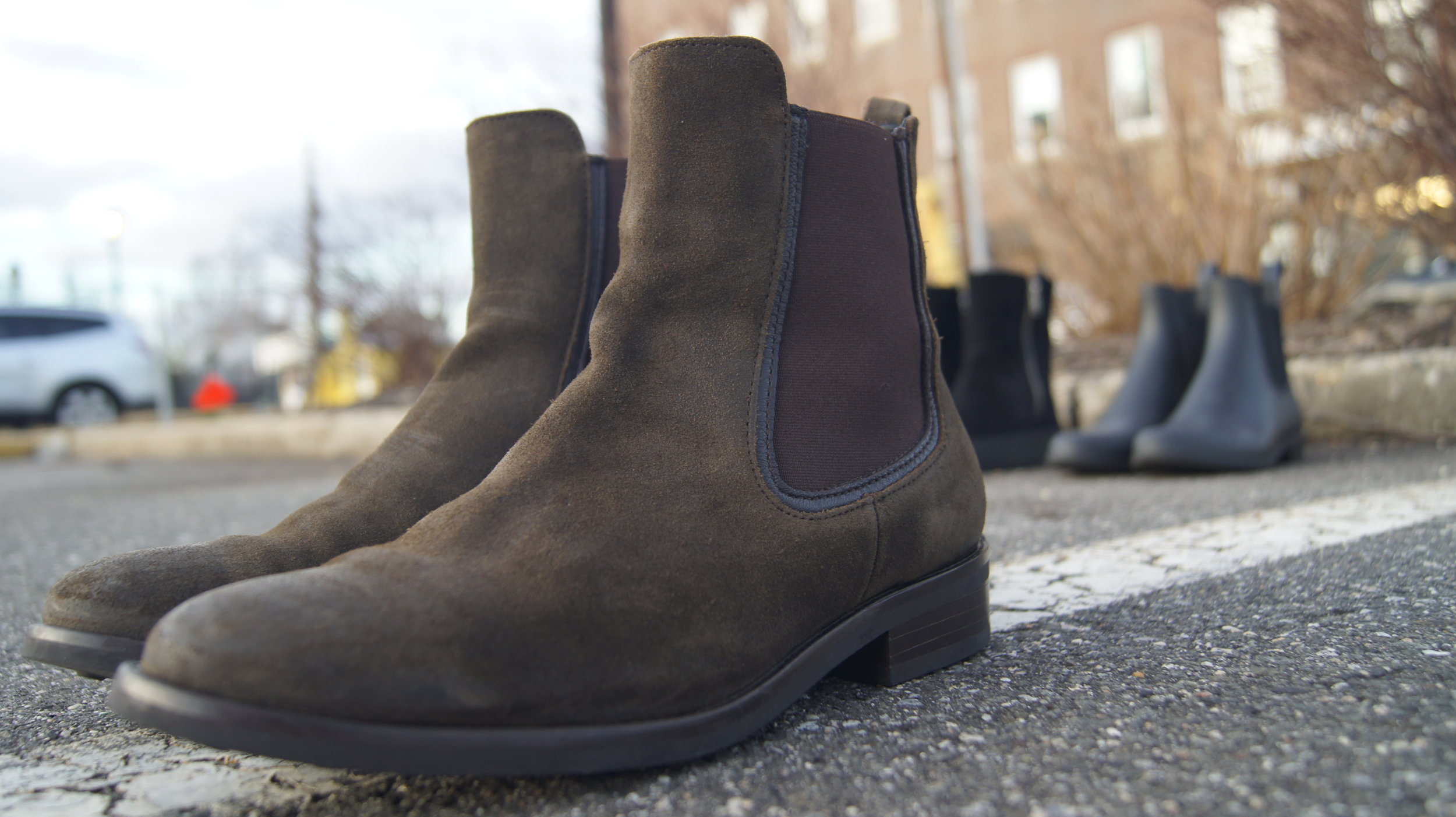 Men's Duke Chelsea Boot In Chocolate Brown Suede - Thursday Boots