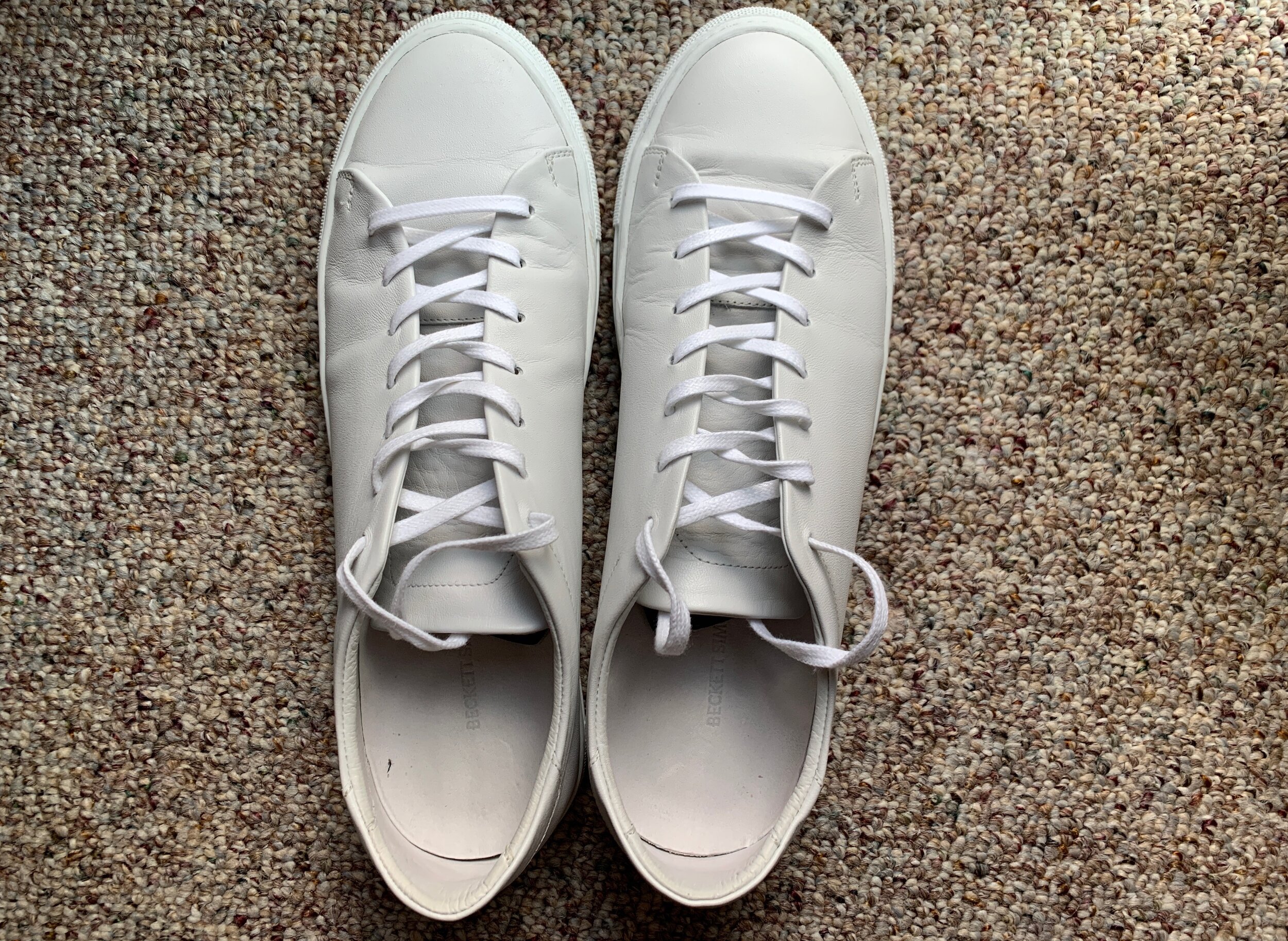 Tung lastbil dal melodisk The Super Sleek White Leather Sneaker From Beckett Simonon — The Peak Lapel