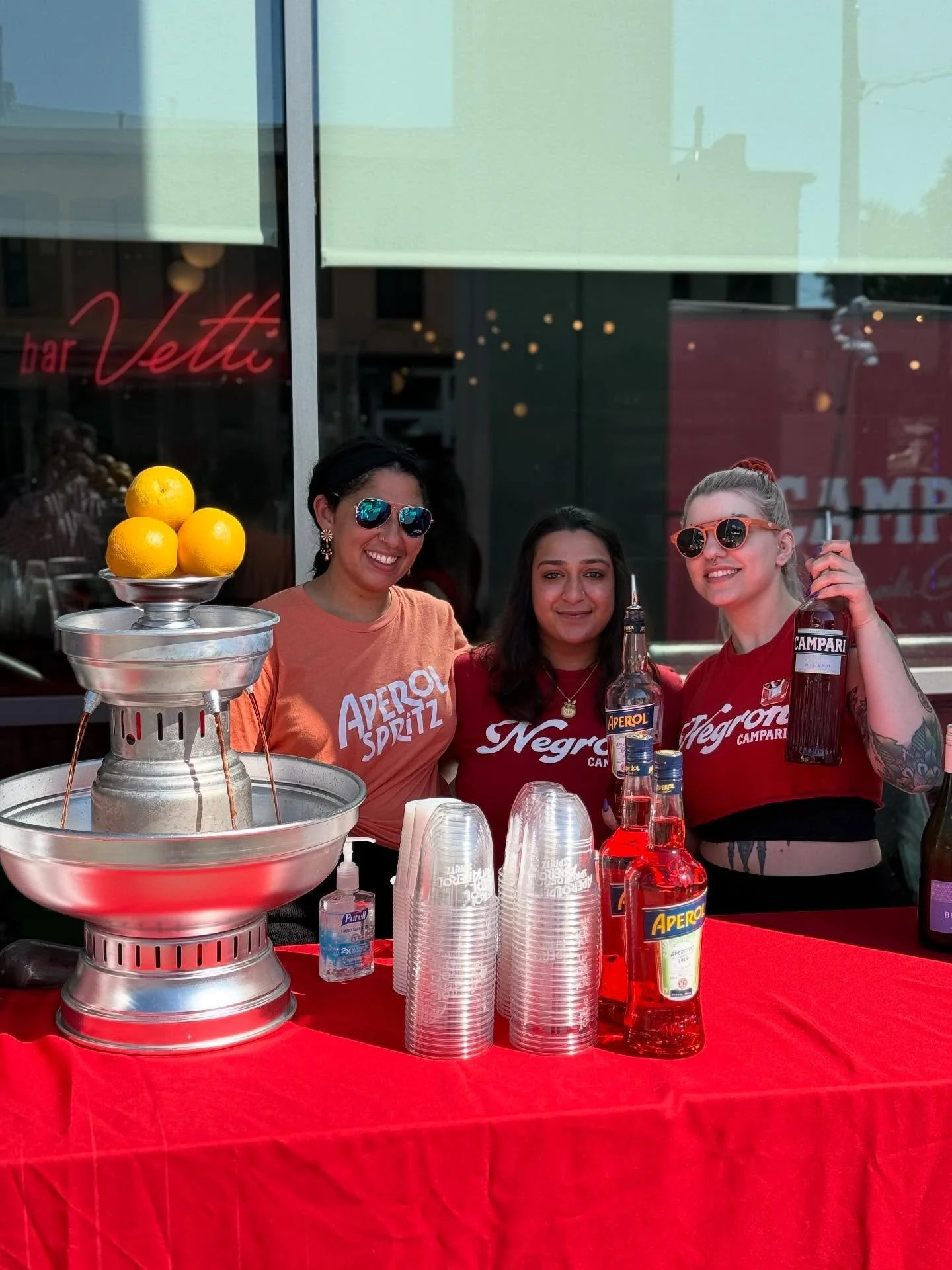 Join Becka, Madihah and Alicia at Nulu Fest and enjoy aperol spritzes, Negronis, smashed meatball burger and mcvettis on our patio!