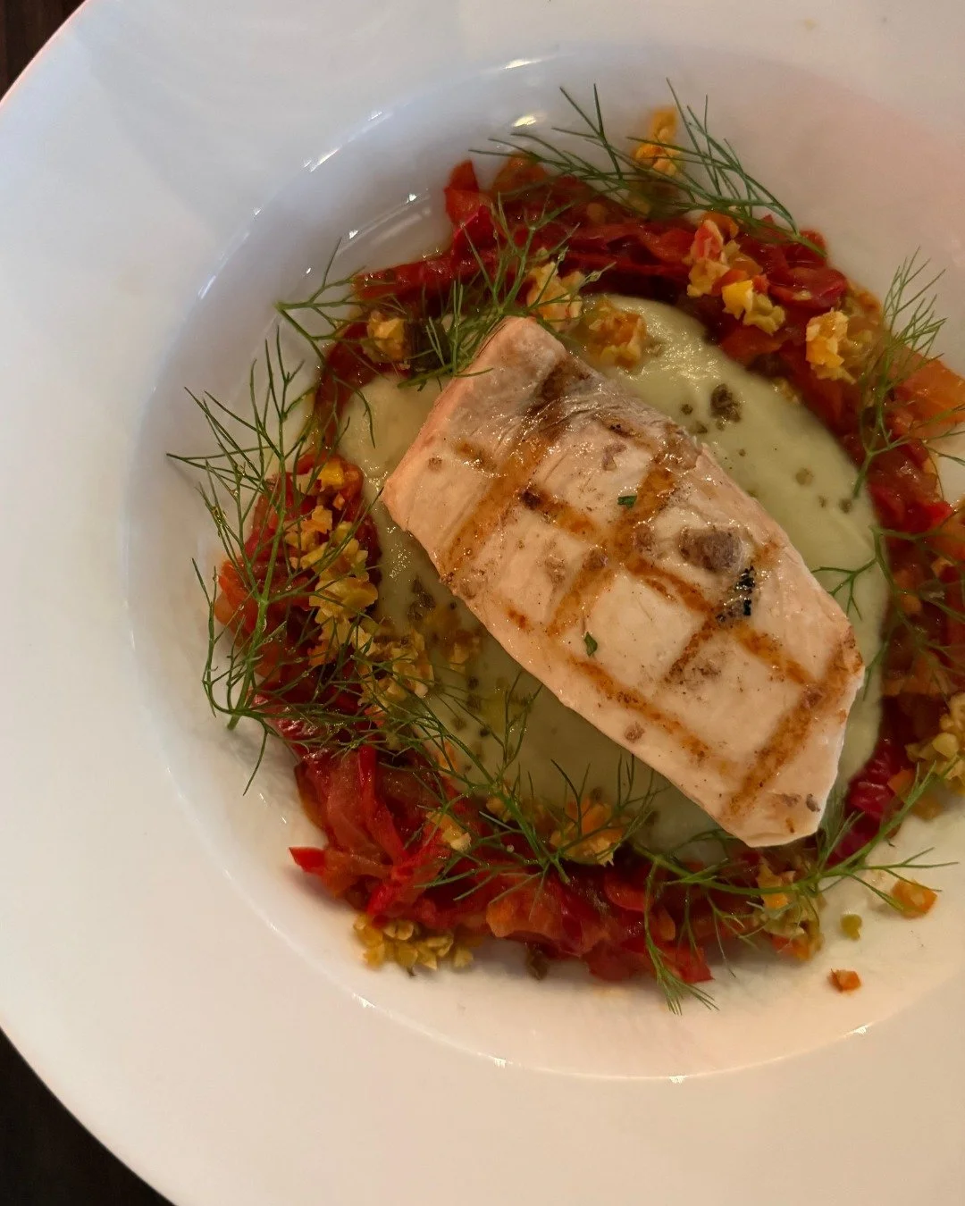 New to our winter menu -- Grilled Swordfish, delicately set atop fennel soubise, sweet peperonata, and finished with an olive relish. It's a seasonal standout we know you're going to love. 🩵 

#swordfish #italianfood #italianrestaurant #barvetti #wi