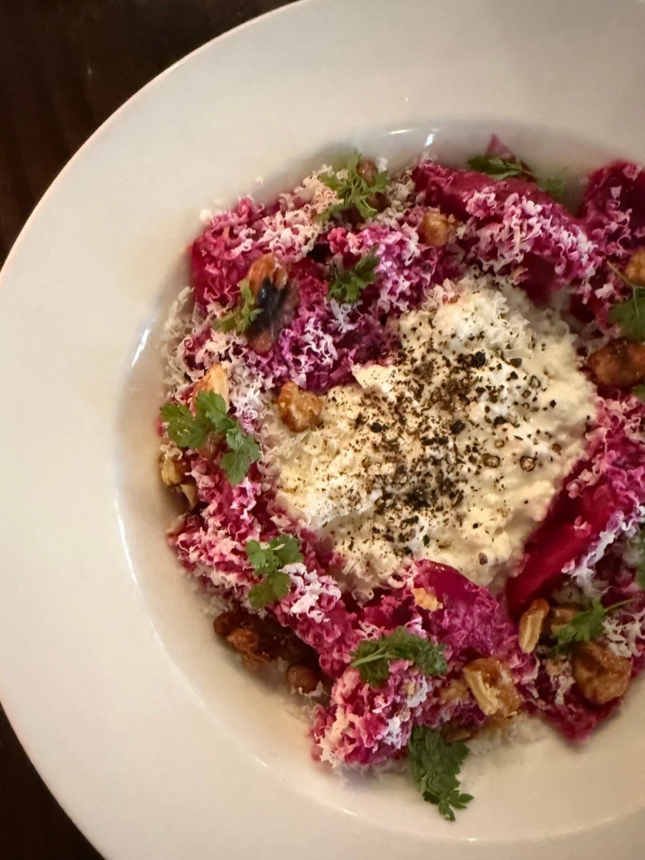Lunch dates at bar Vetti are for slowing down and catching up with good company over some tasty apps. Our Beets &amp; Ricotta is the perfect shareable starter for a break from the 9 to 5. ✨ 

&bull; beet vinaigrette &bull; candied walnut &bull; house