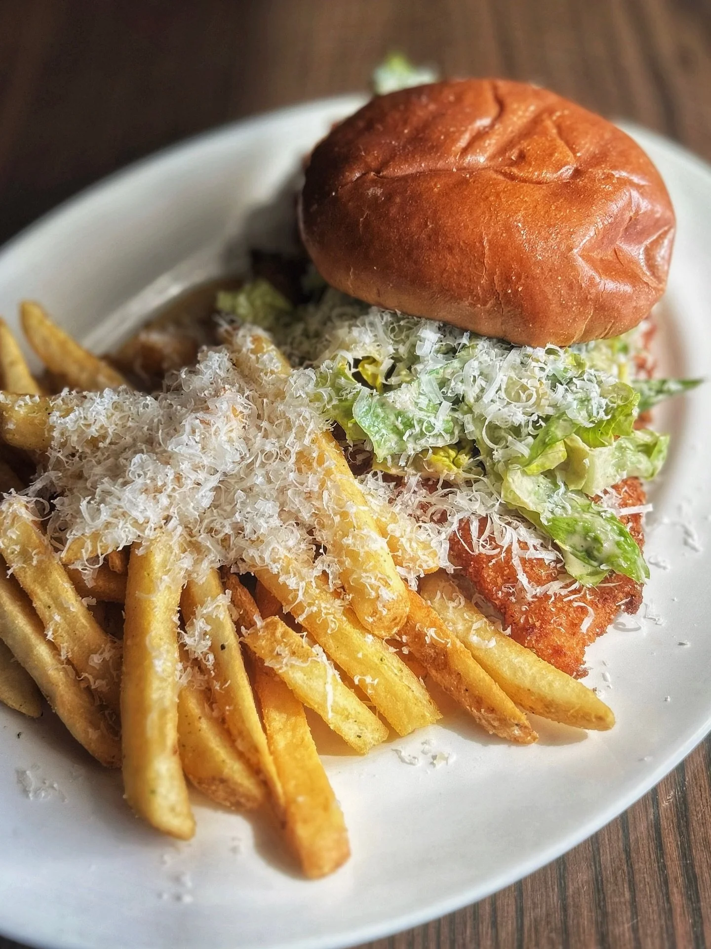 If you like our famous Caesar salad, we think you&rsquo;ll love the newest sandwich on our lunch menu.

The Chicken Caesar Sandwich takes the little gem lettuce and dried-apple anchovy dressing you already know, and pairs it with a crispy chicken cut
