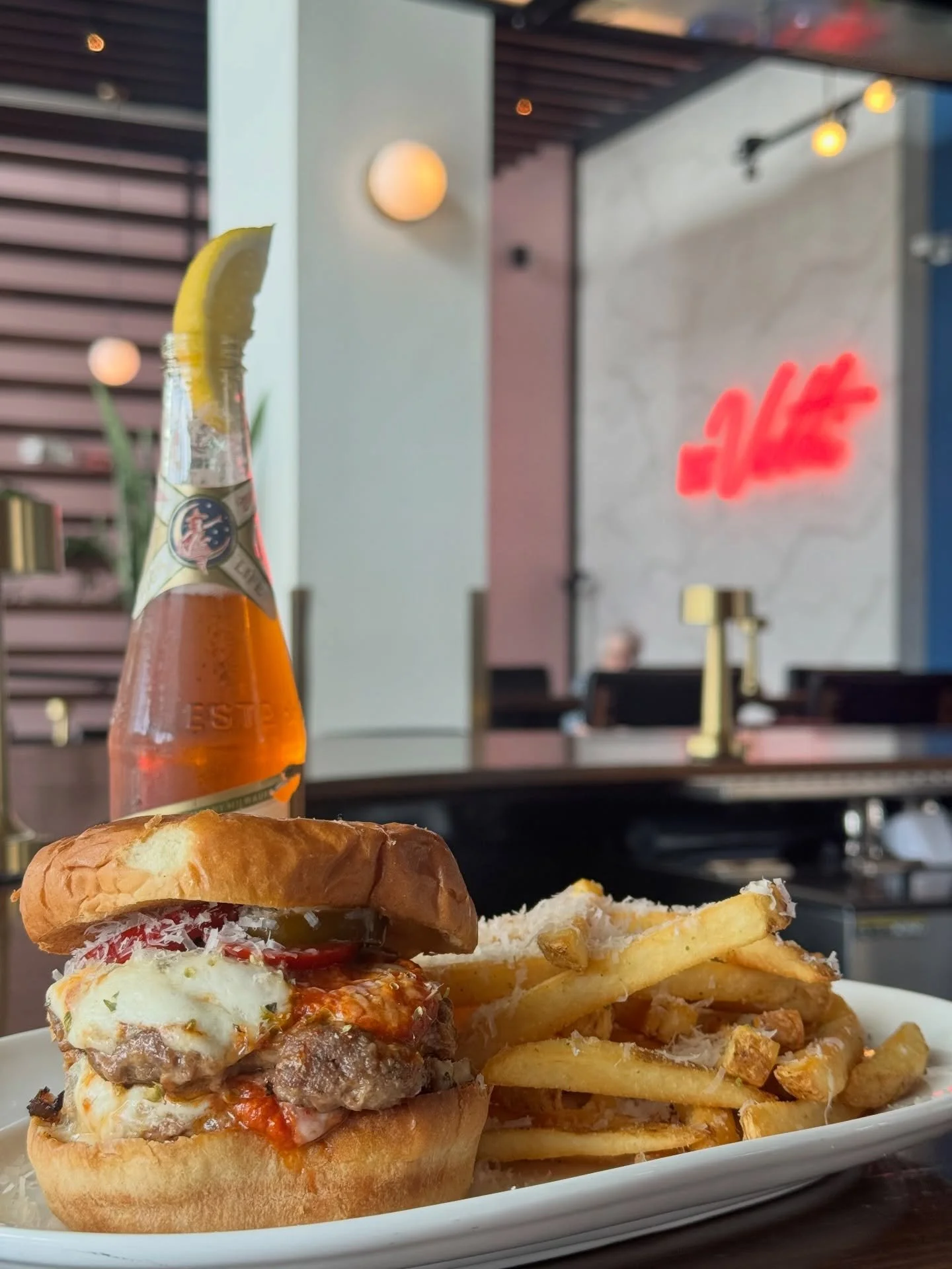 Our new Smashed Meatball Burger is our way of making a meatball sub act more like a burger. We take @3dvalleyfarm all-beef meatballs, smash them thin on the flattop, and stack them with red sauce, mozzarella, and Parmigiano-Reggiano. We finish it wit