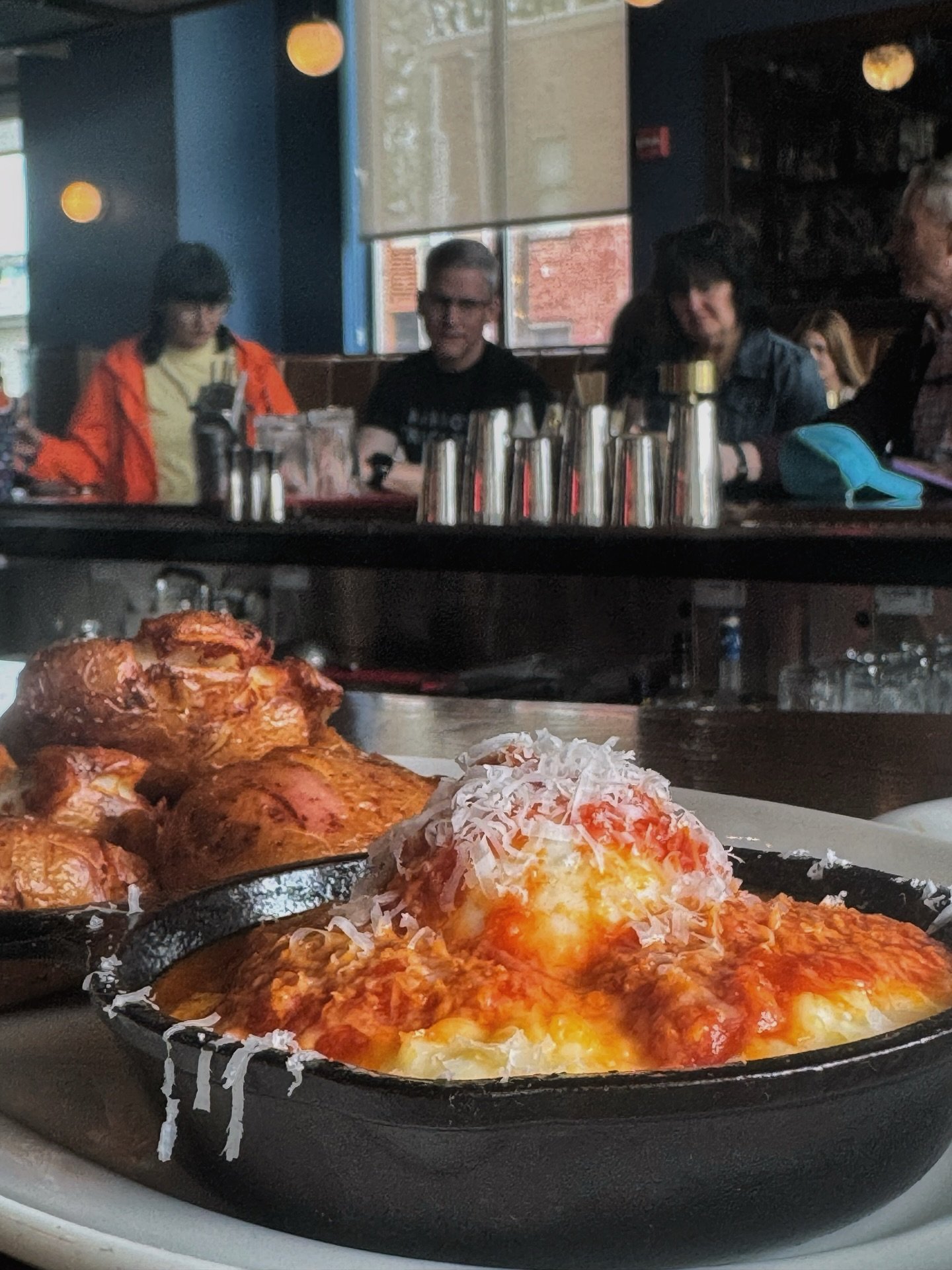 The Kentucky Purgatory is our take on the savory Italian breakfast classic known as Uova in Purgatorio.

Traditionally, eggs are poached in a spicy tomato sauce to represent souls in the &ldquo;flames&rdquo; of purgatory.

We bridge the gap to the Bl