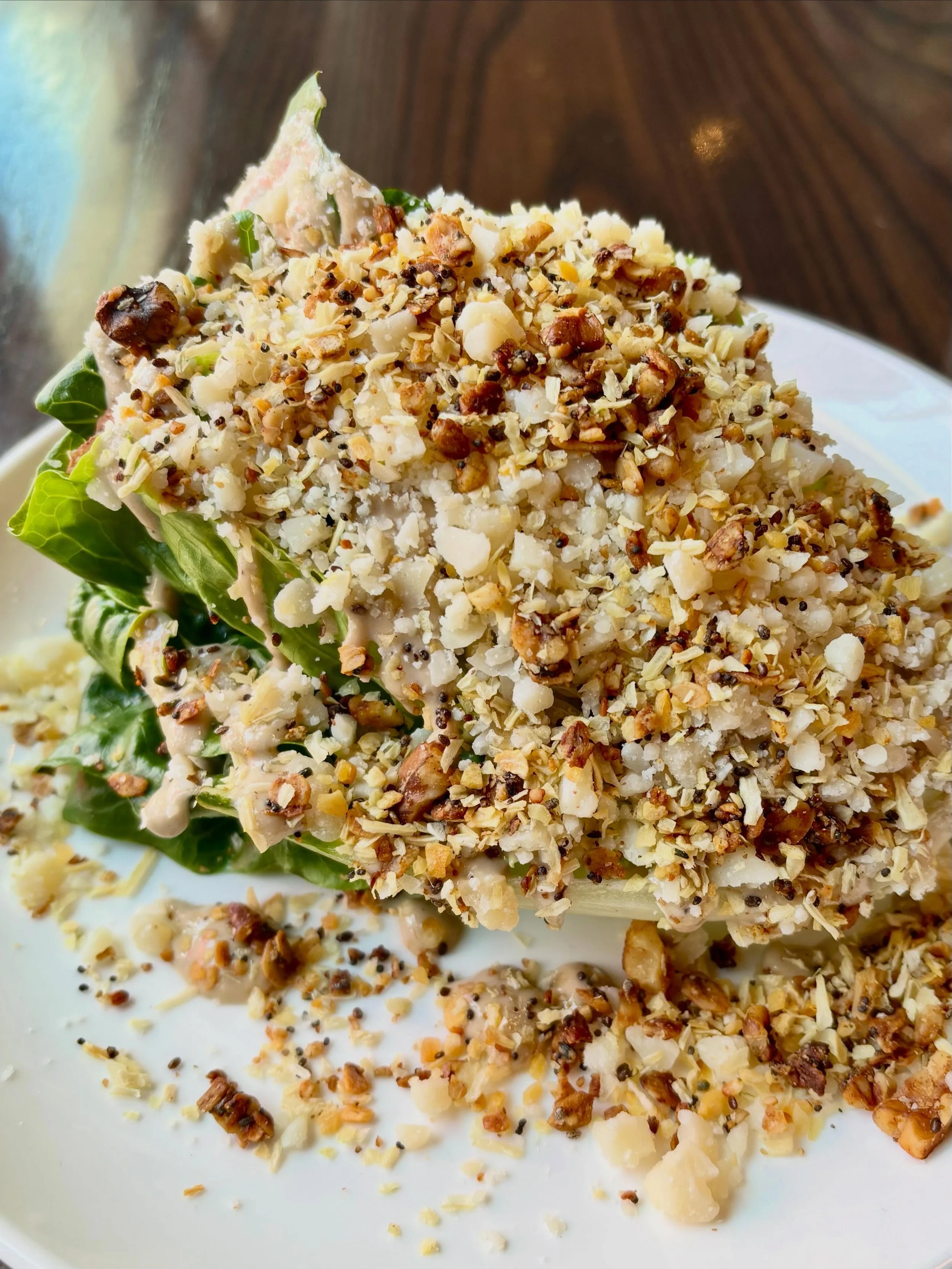 Join us tonight for Et Tu Mondays and decree a historic trio for yourself: our signature Caesar (crisp little gem lettuce, savory dried-apple anchovy dressing, and a crunchy house everything granola), a side of golden fries, and a perfectly crisp mar