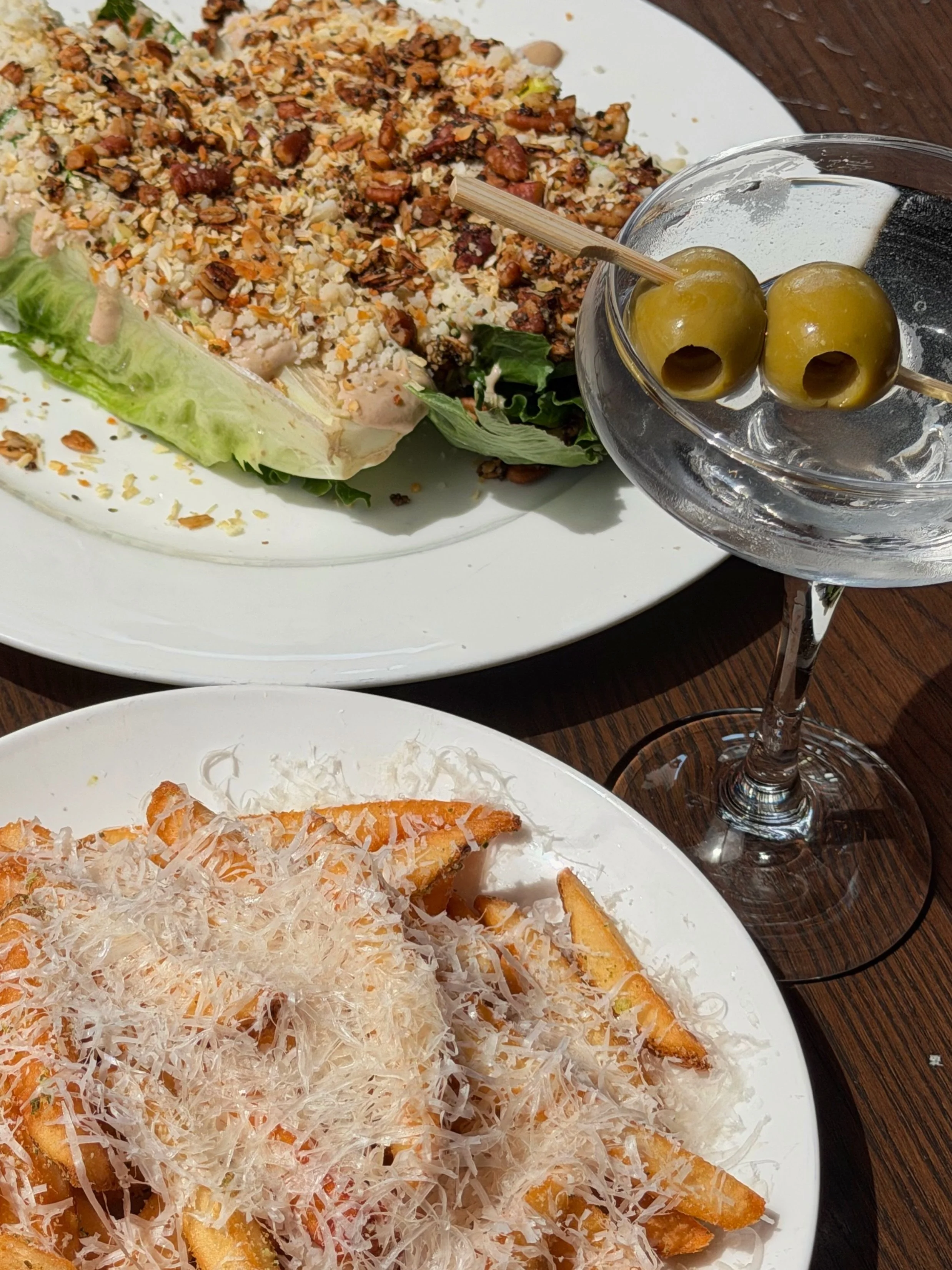 Our Caesar is a destination dish for many of our regulars. 

We make it with little gem lettuce and a dressing made from dried apples and anchovies. Instead of standard croutons, we use an &ldquo;everything granola&rdquo; for a savory crunch.

You ca