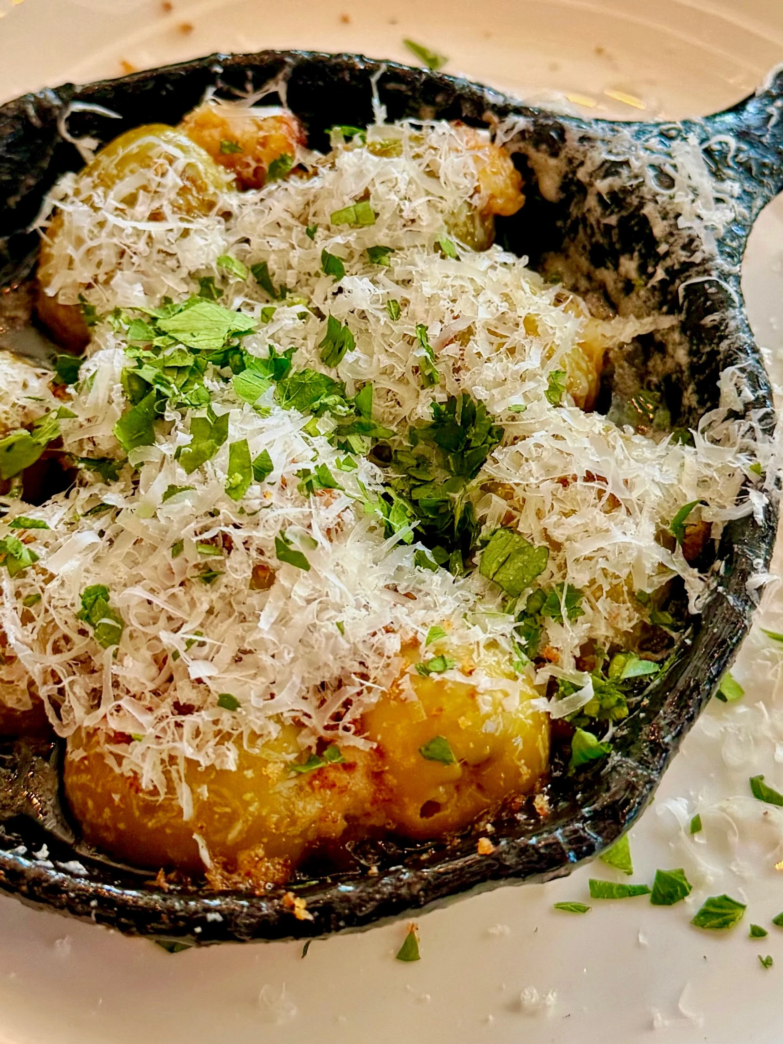 If you know, you know.

We&rsquo;re talking about our Garlic-Stuffed Olives.

Calabrian chili oil, San Giacomo Essenza, Parmigiano-Reggiano, and crispy breadcrumbs. It starts as a quick snack while you look over drinks but it turns into a habit on ev