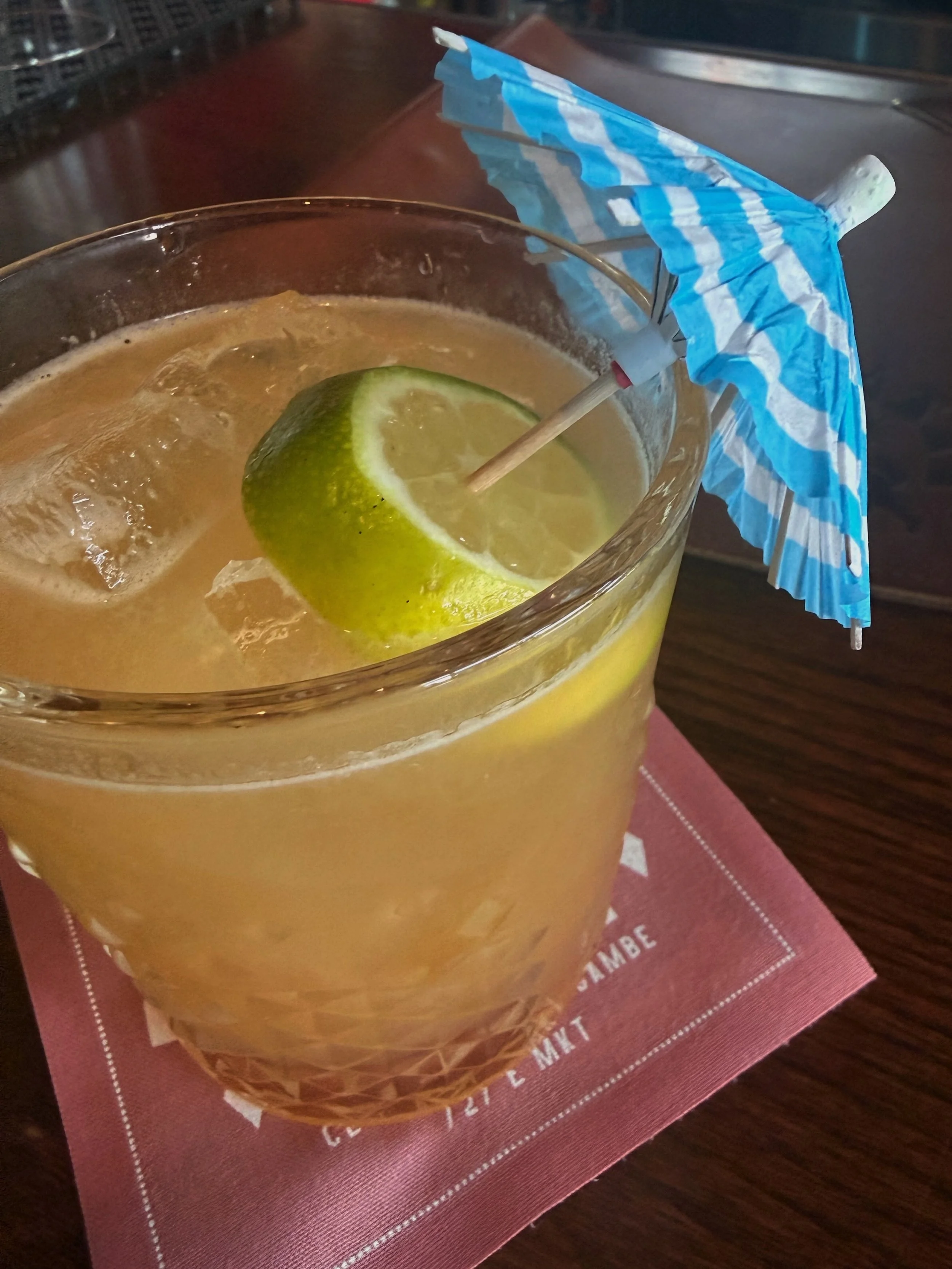 One of the drink specials we have for Ferragosto is the Marina Il Sole: a bright, herbal Mediterranean sour. A riff on a classic navy grog, it features a rich rum blend, herbal Italian liqueur, tart citrus, and spiced honey.

It&rsquo;s bright like t