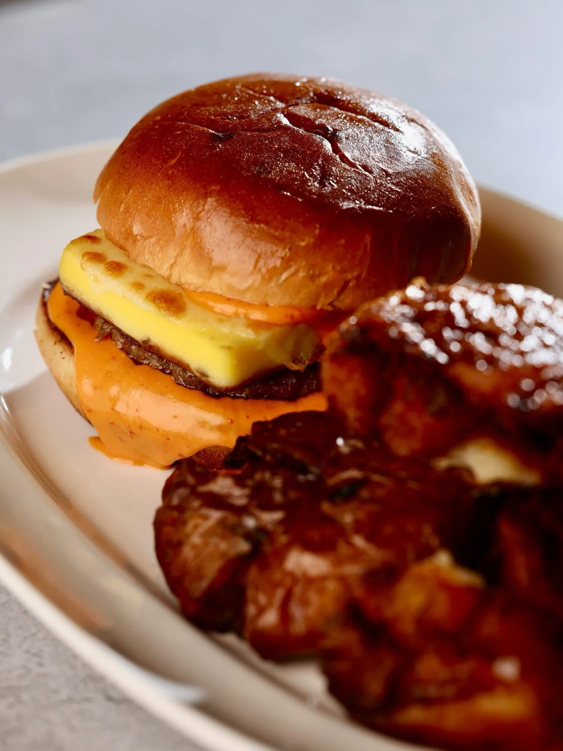 If Saturday night&rsquo;s decisions are impacting your Sunday morning, bounce back with the McVetti.

3D Valley Farm egg custard sandwich with provolone cheese and mayo or Calabrian aioli with your choice of Jake&rsquo;s Country Sausage, Broadbent Co